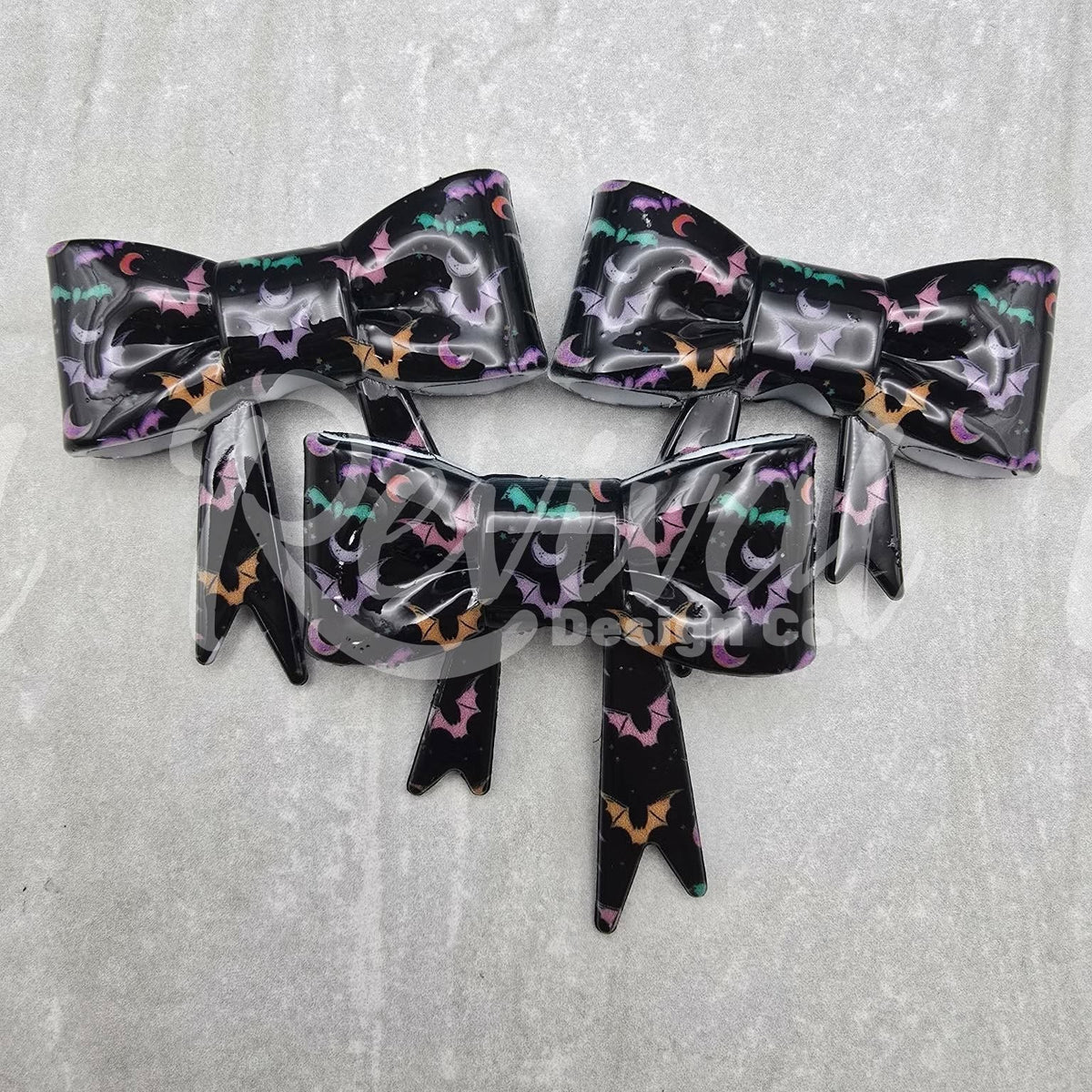 Bat Attack - Silicone Bow Focal/Straw Topper