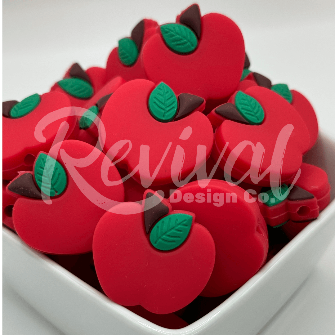 Red Apple - Silicone Focal Bead