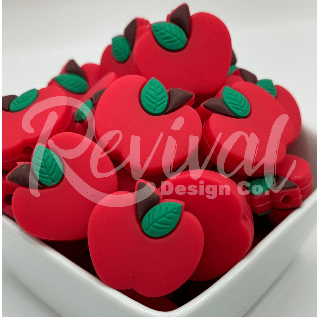Red Apple - Silicone Focal Bead