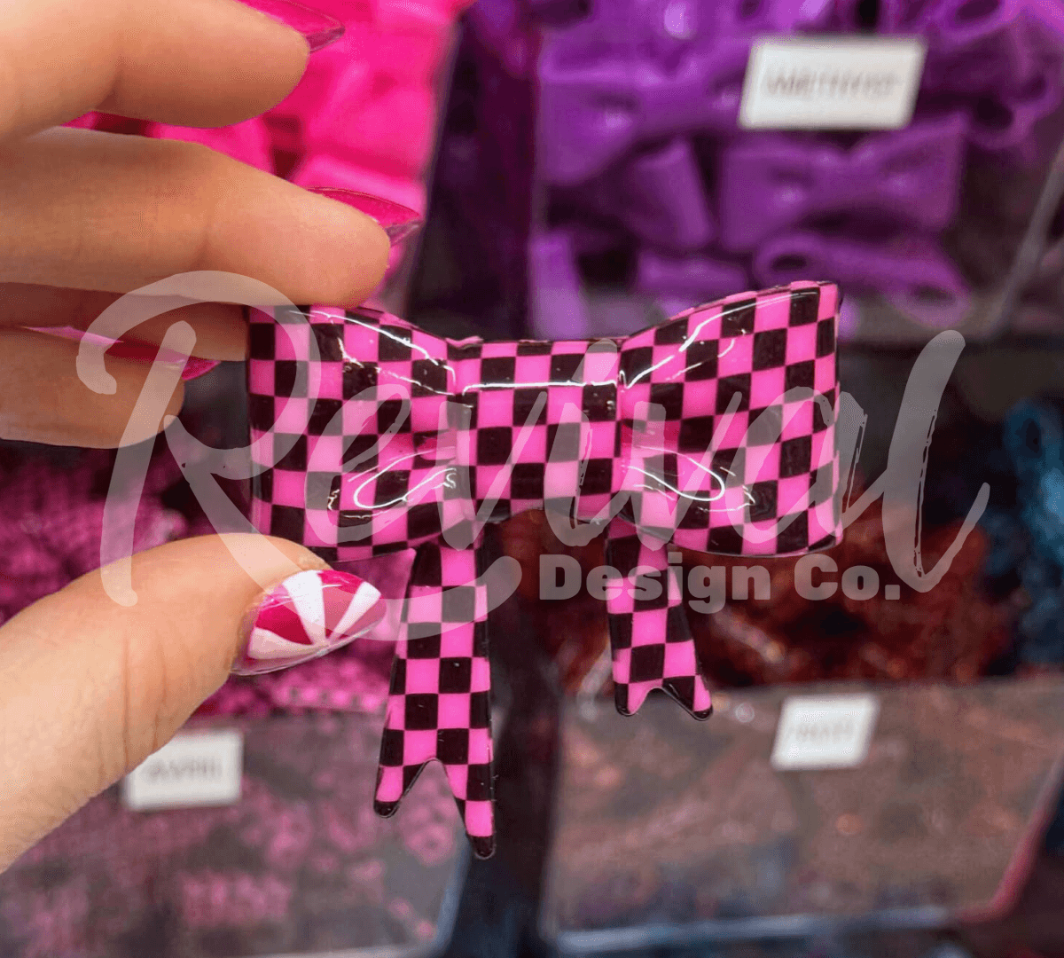 Avril - Silicone Bow Focal/Straw Topper