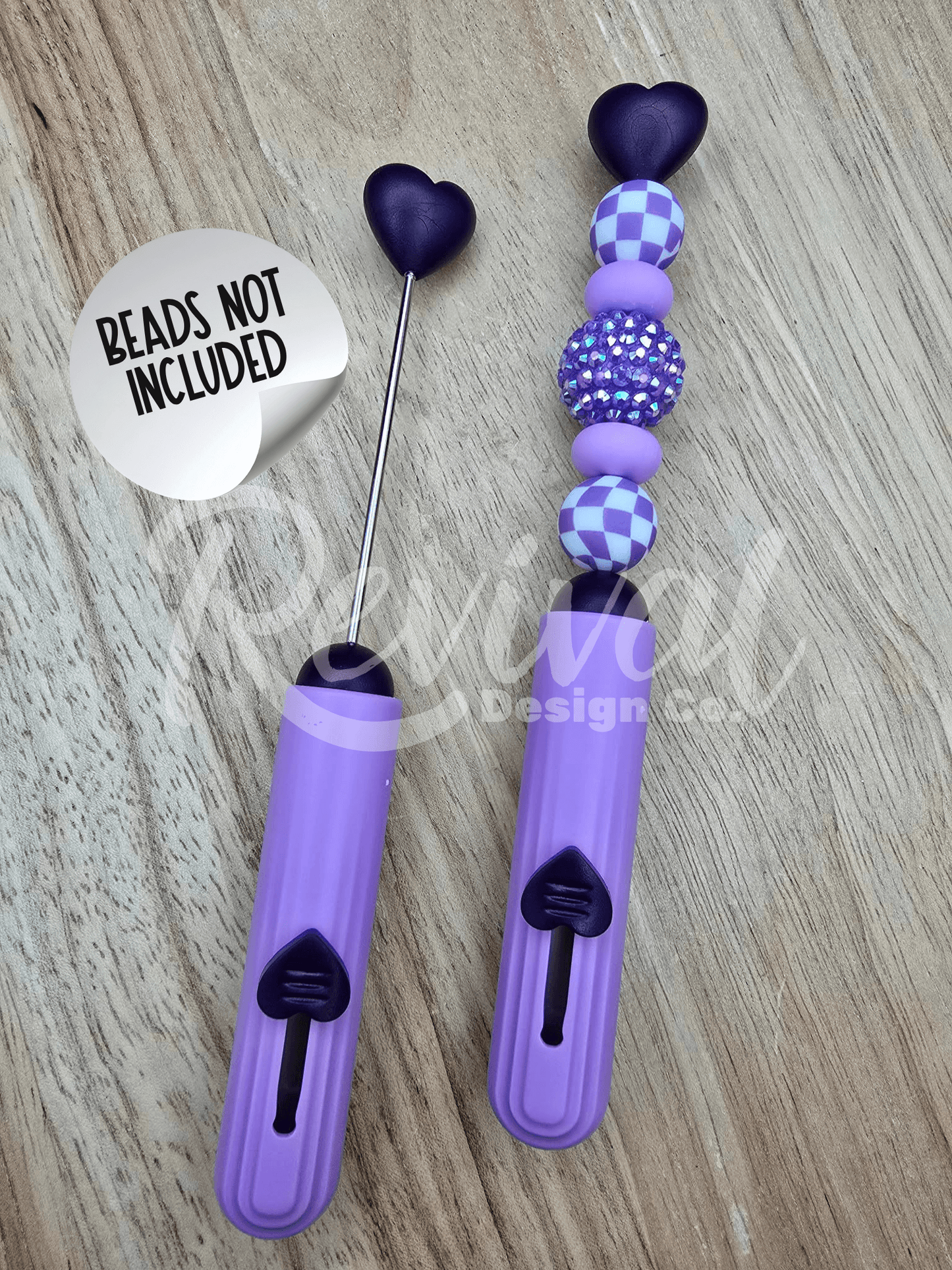 Beadable Heart Box Cutters - Purple
