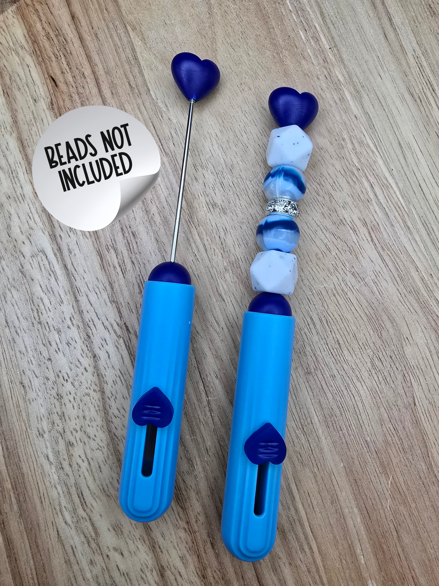 Beadable Heart Box Cutters - Baby Blue