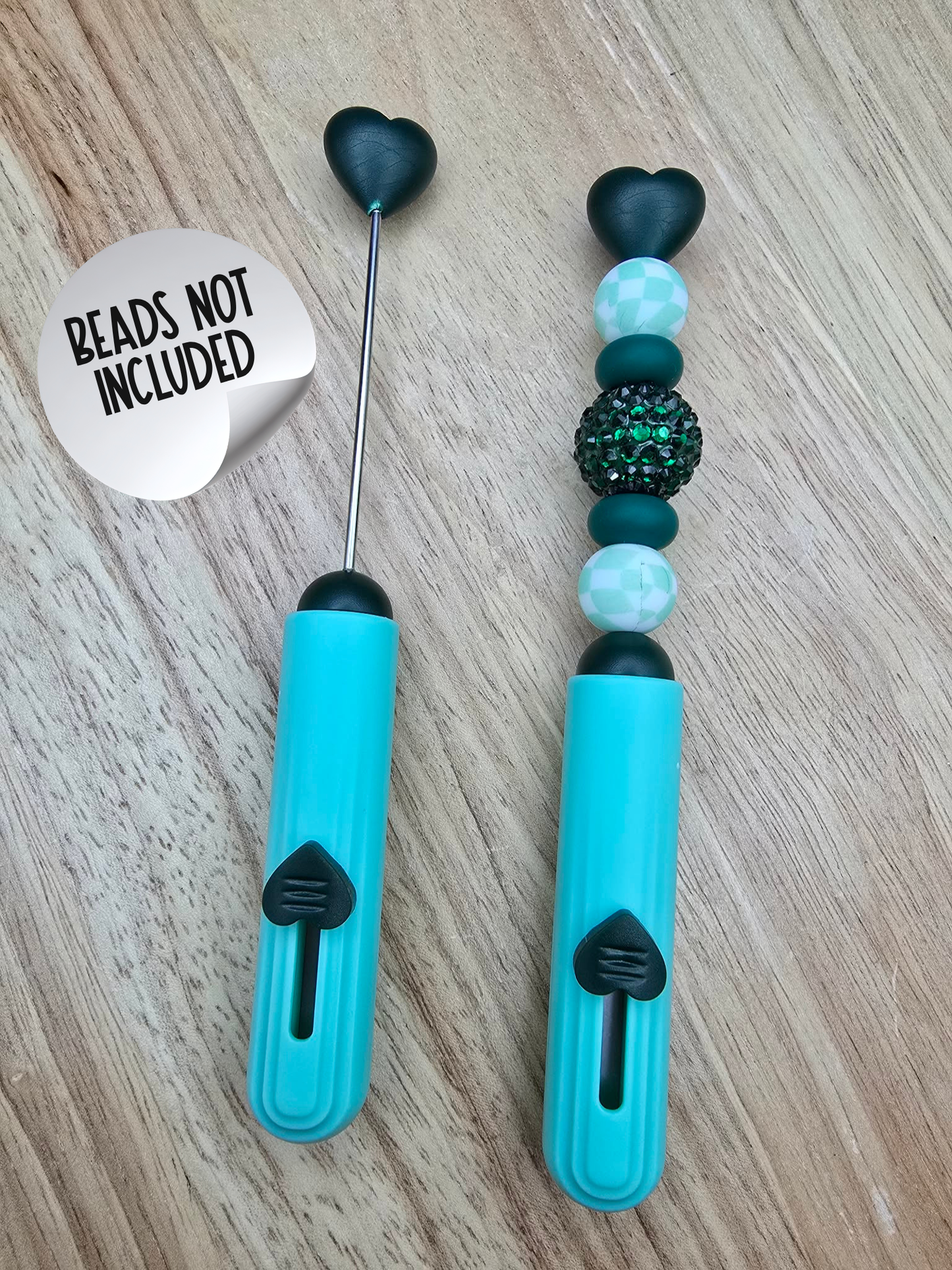 Beadable Heart Box Cutters - Seafoam