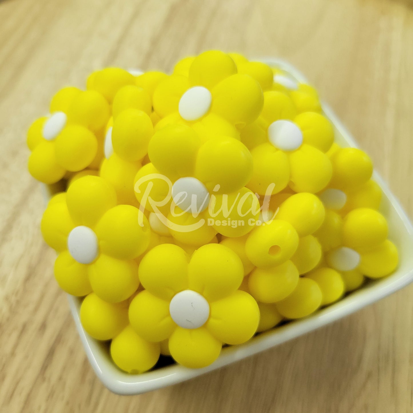 Buttercup Bubble Flower - Silicone Focal Bead