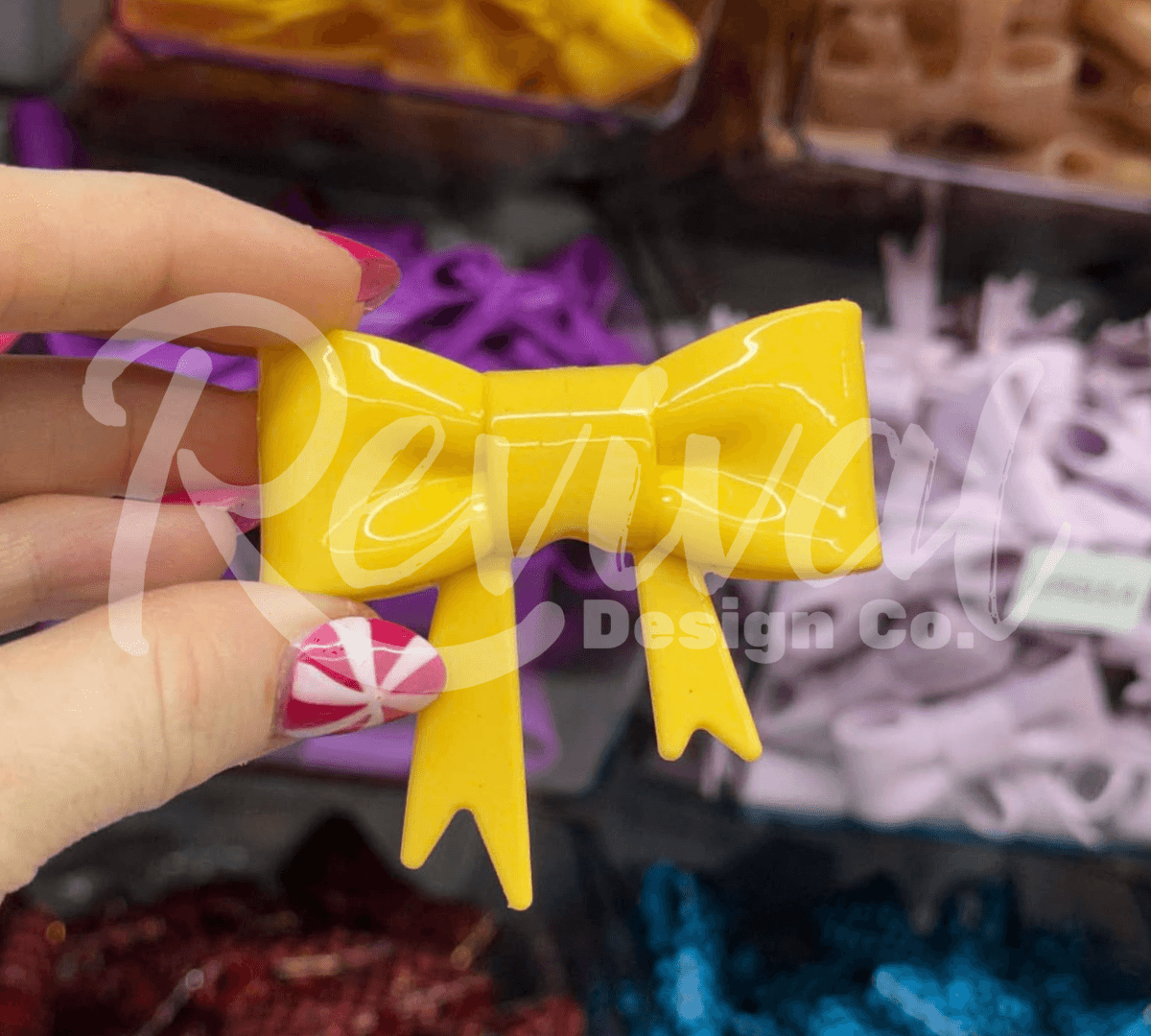 Movie Theater Butter - Silicone Bow Focal/Straw Topper
