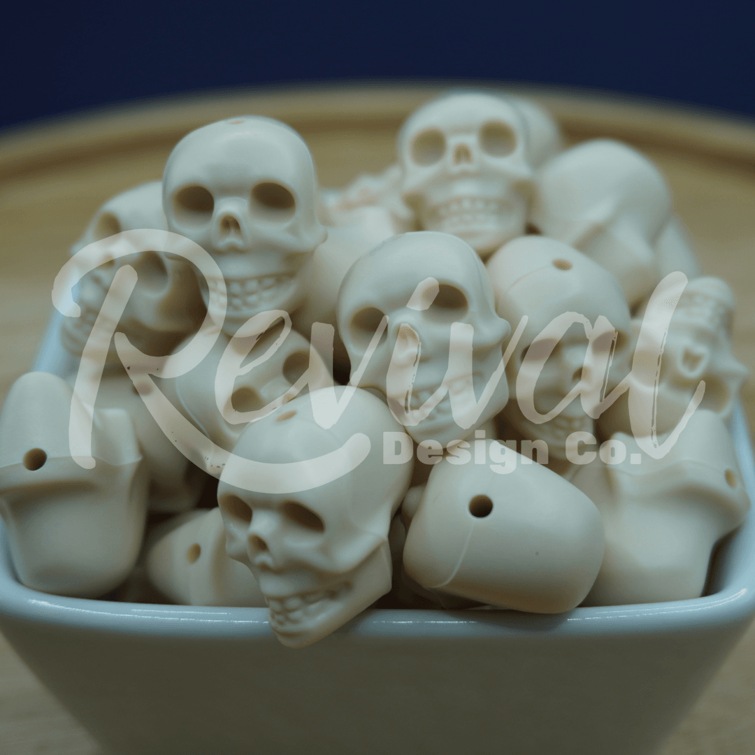 3D Cal-cium - Silicone Focal Bead