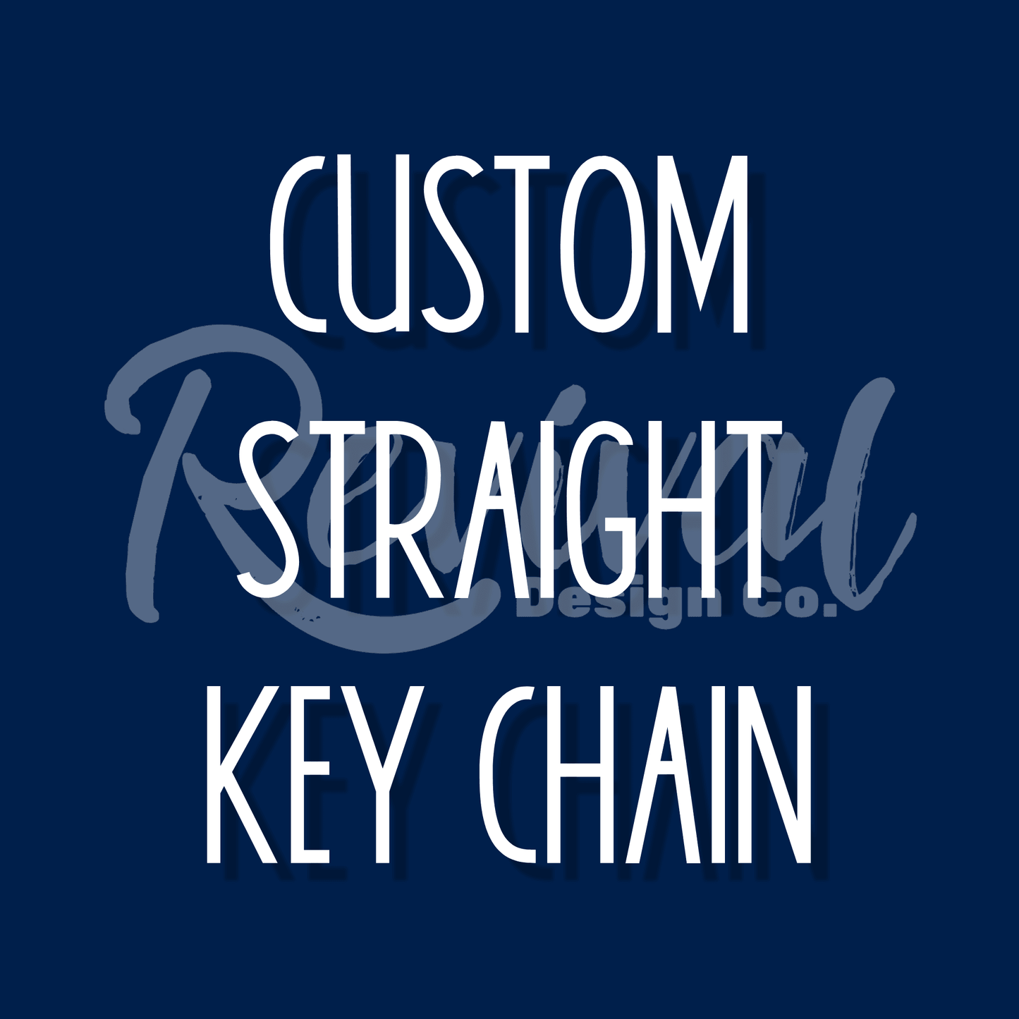 Custom Silicone Beaded Straight Keychain