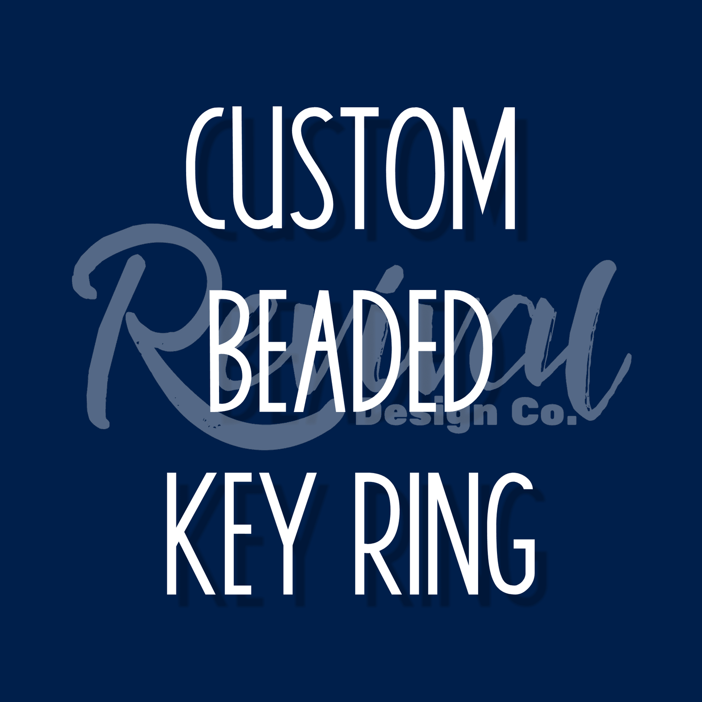 Custom Silicone Beaded Key Ring
