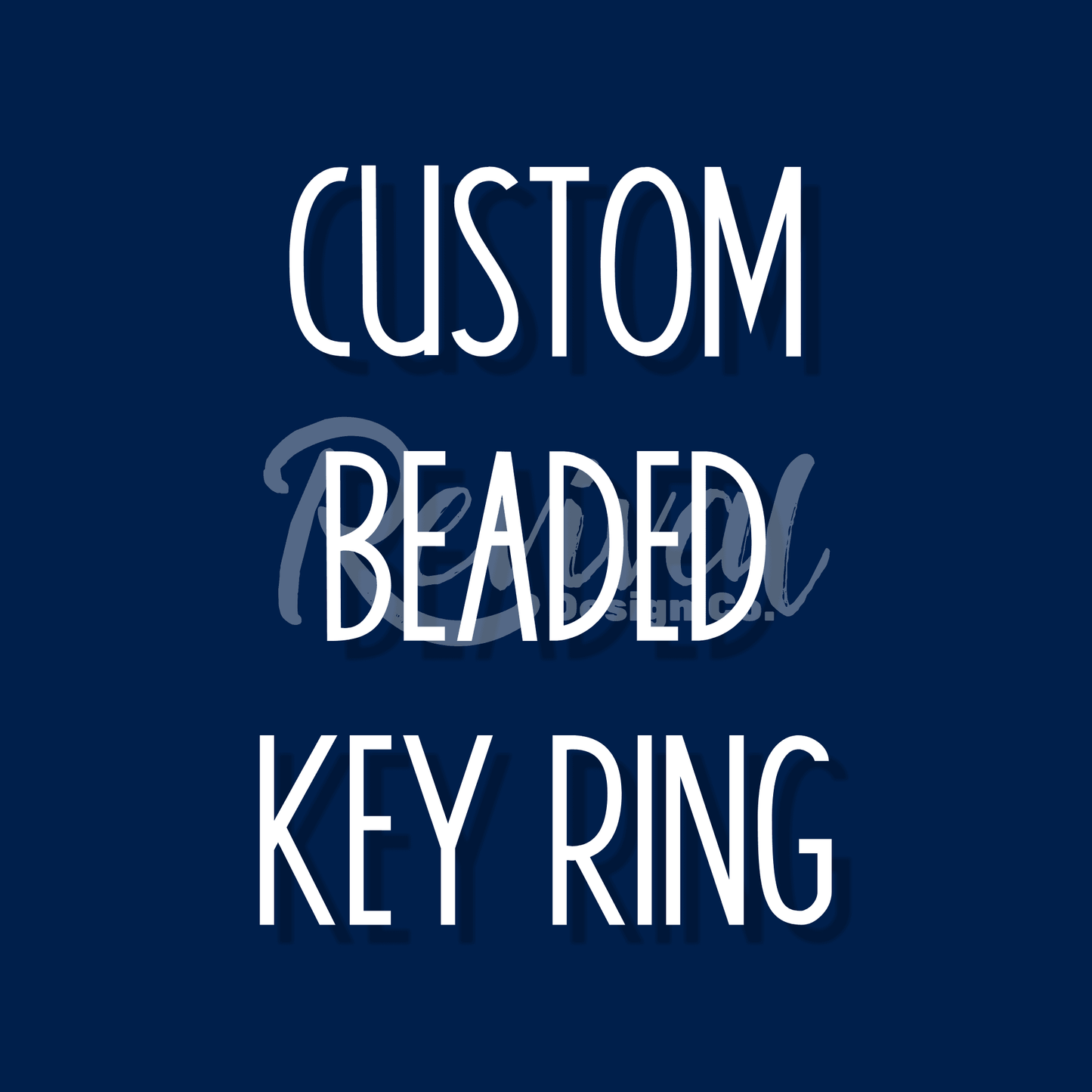 Custom Silicone Beaded Key Ring