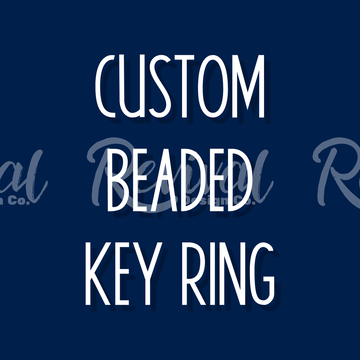 Custom Silicone Beaded Key Ring
