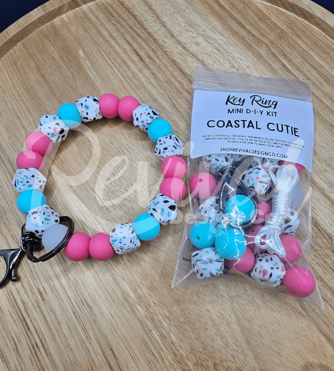Mini DIY Wristlet Kit - Coastal Cutie