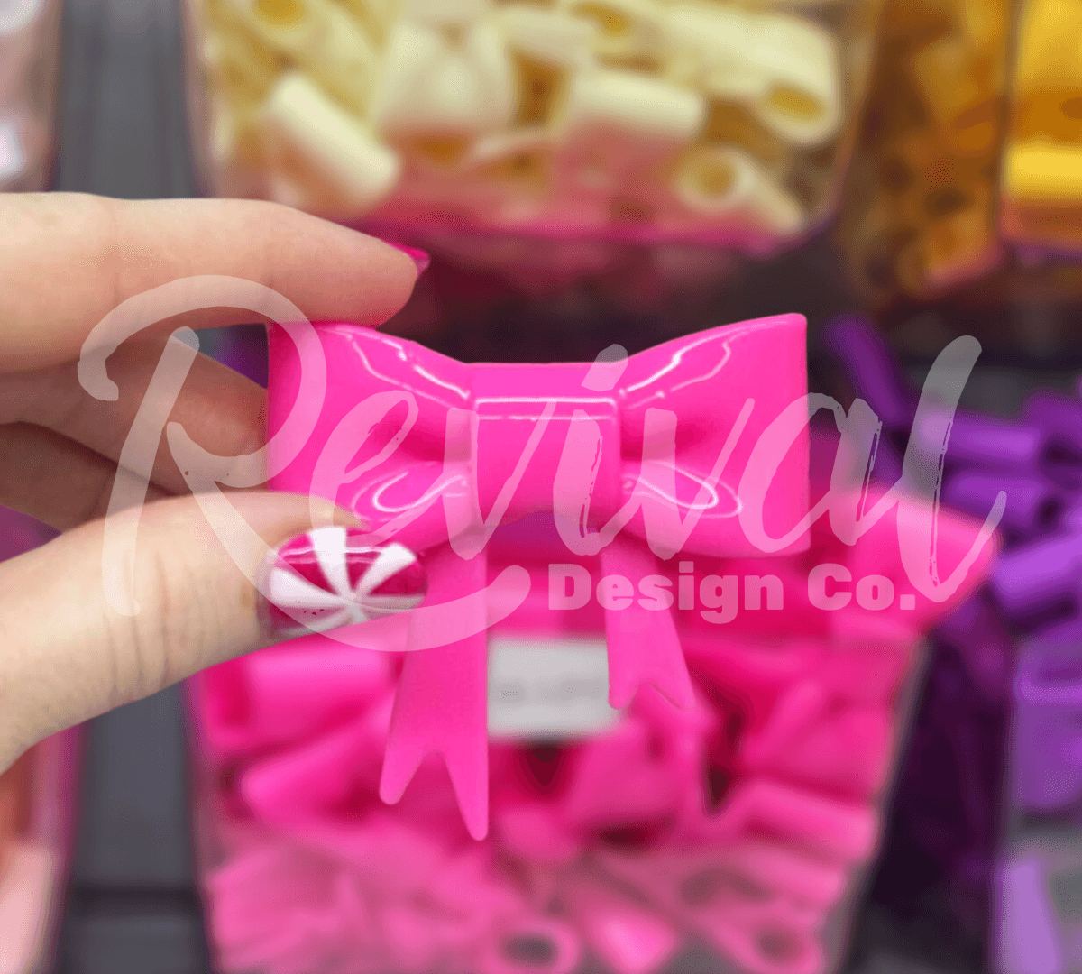 Couture - Silicone Bow Focal/Straw Topper