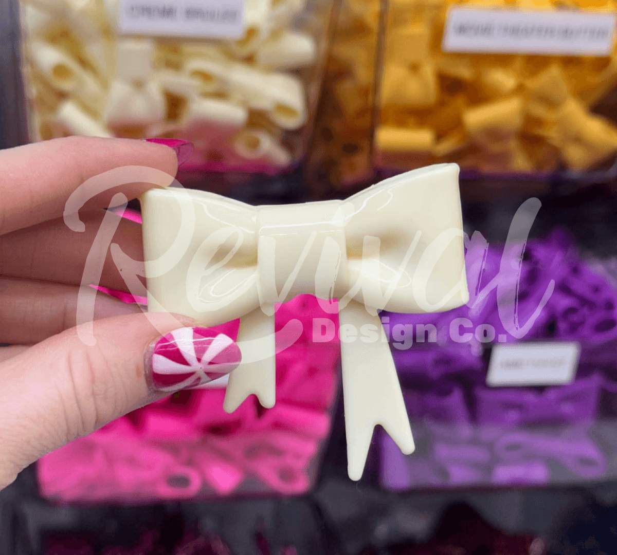 Creme Brûlée - Silicone Bow Focal/Straw Topper