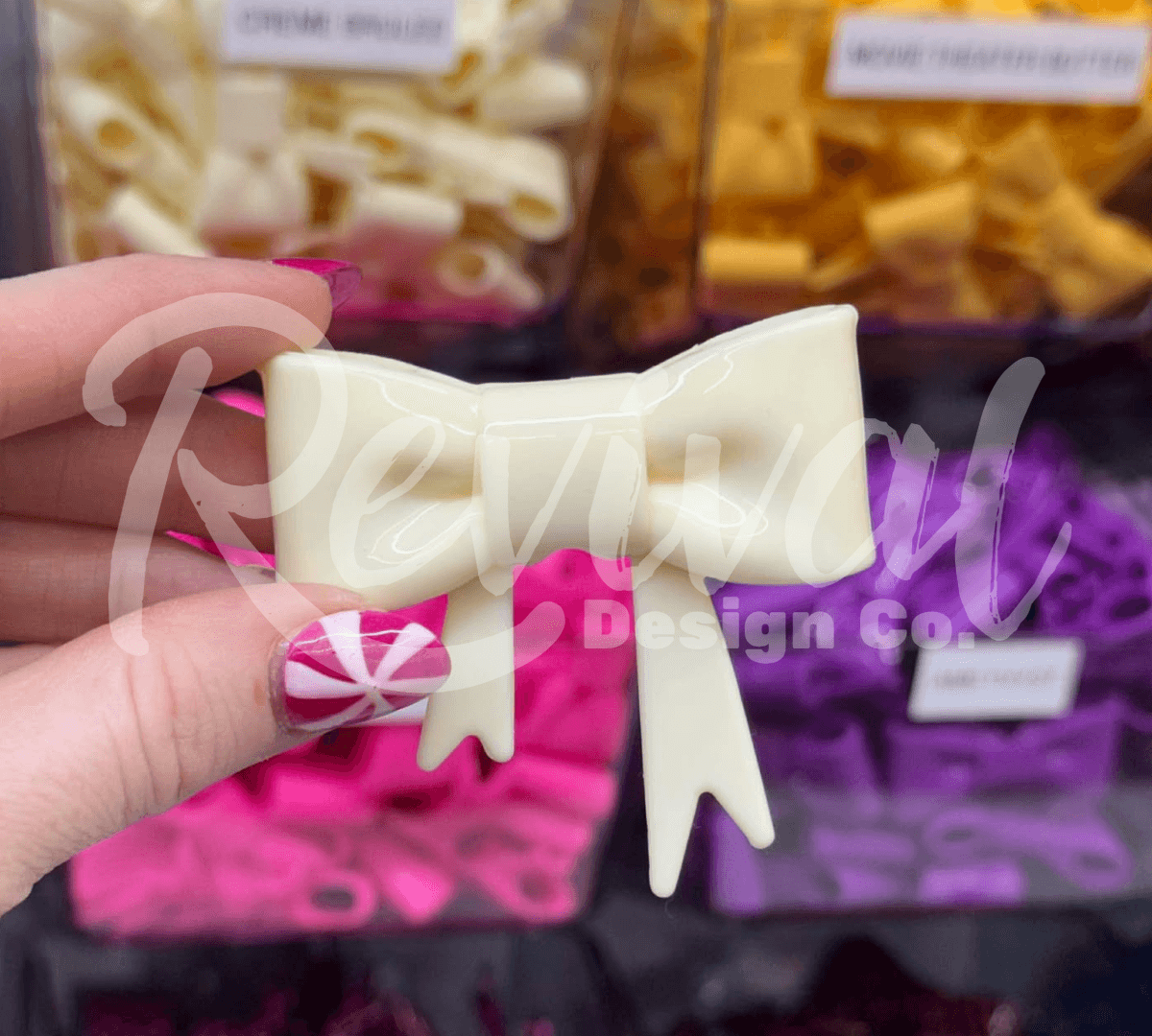 Creme Brûlée - Silicone Bow Focal/Straw Topper