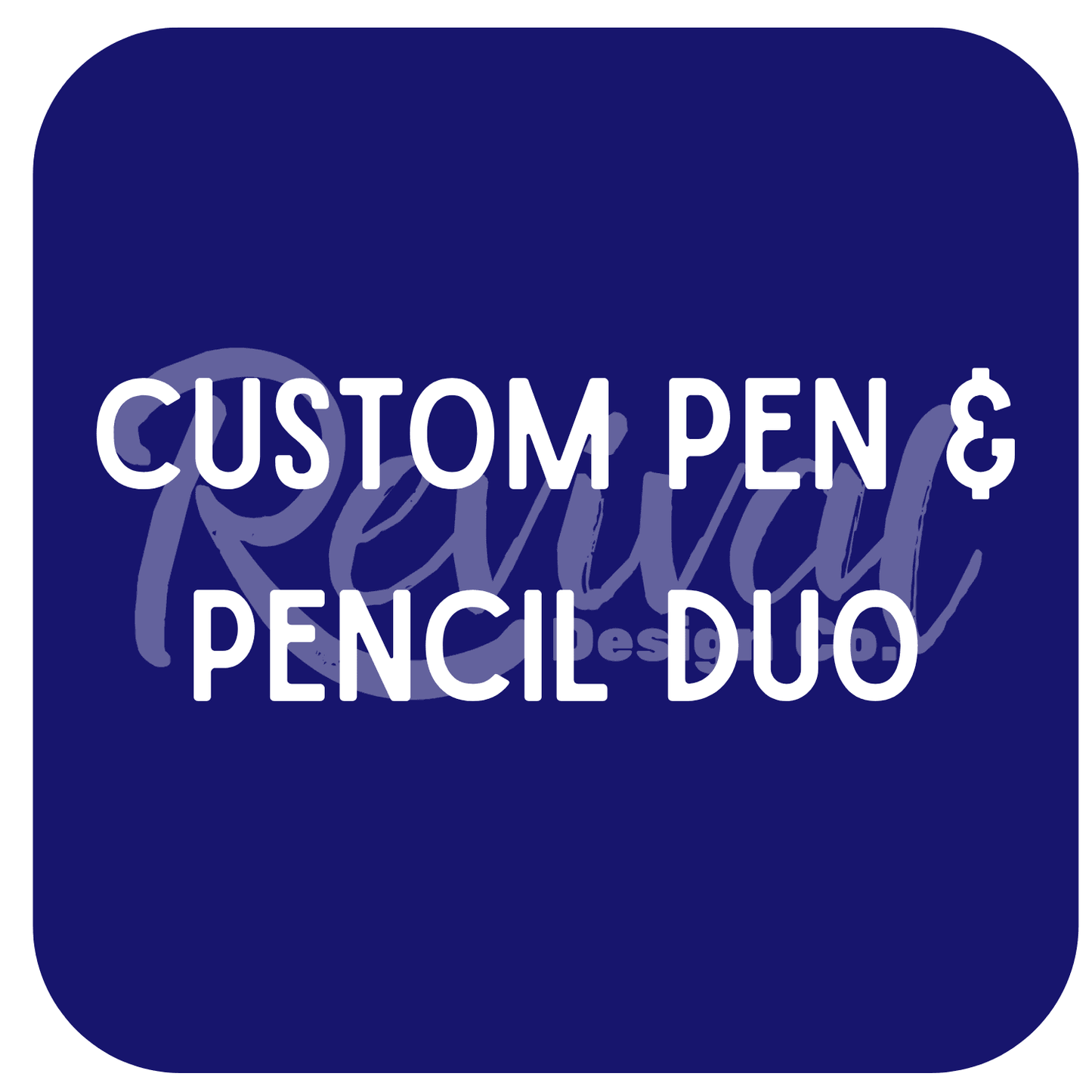 Custom Silicone Beaded Pen & Pencil Duo