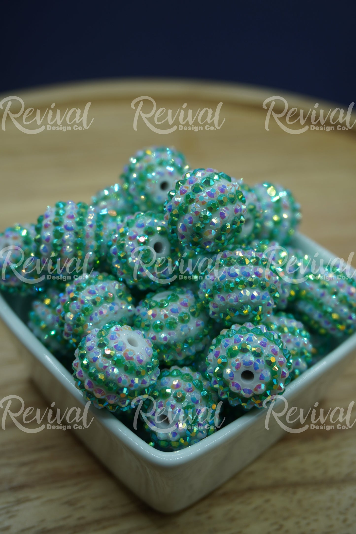 Minted Mayhem - Rhinestone Beads (Pack of 25)