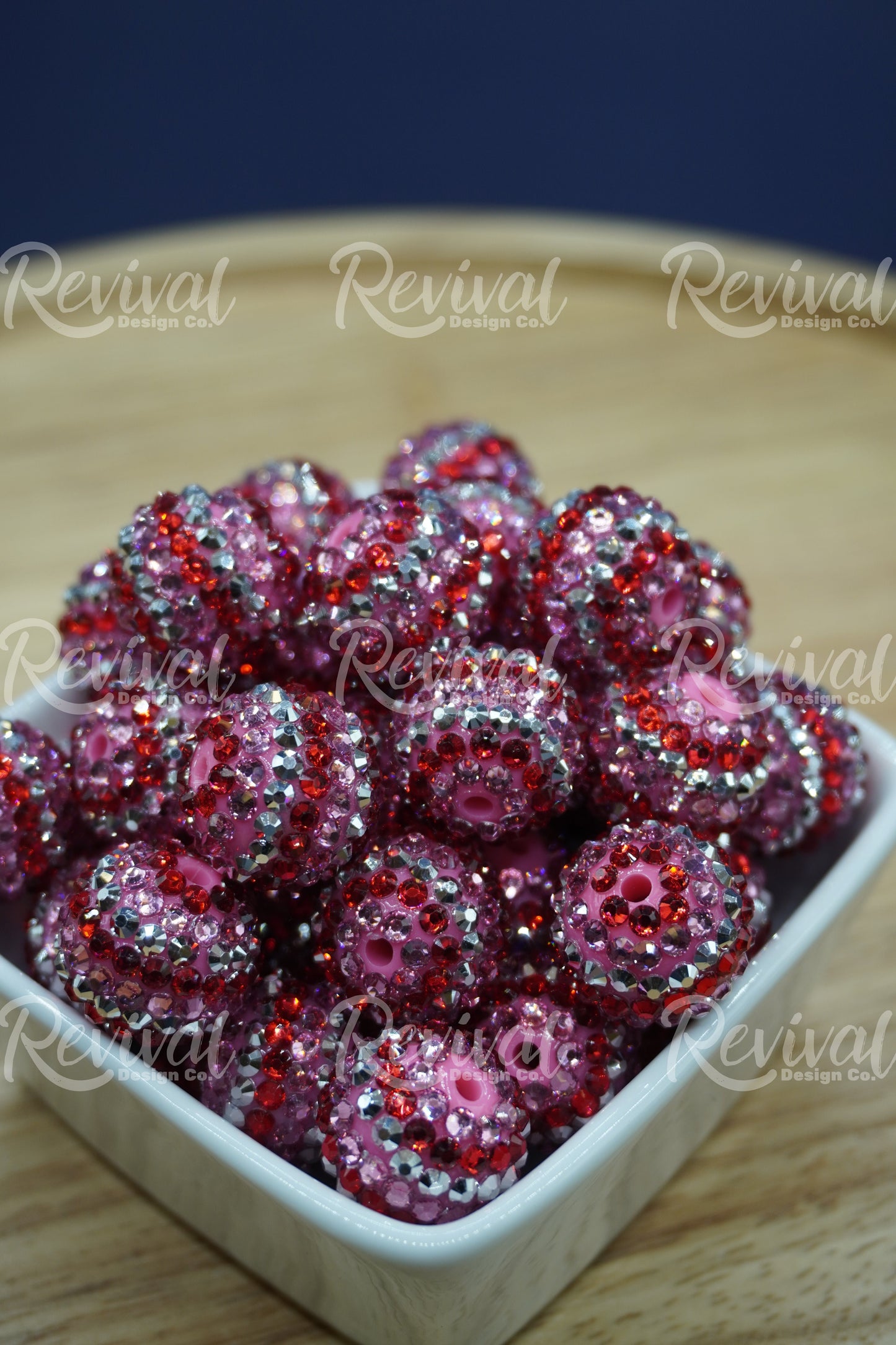 Dazzling Scarlet - Rhinestone Beads (Pack of 25)