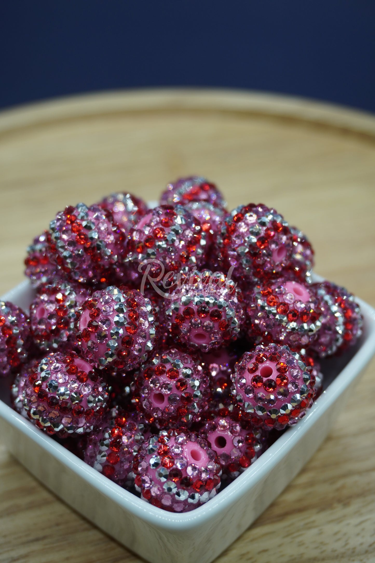 Dazzling Scarlet - Rhinestone Beads (Pack of 25)