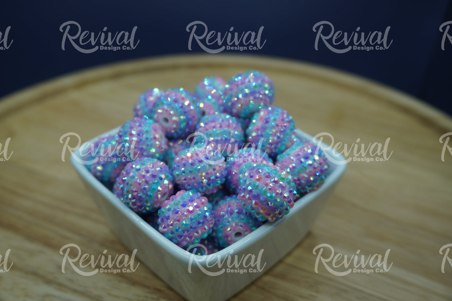 Poppin' Pastel - Rhinestone Beads (Pack of 25)