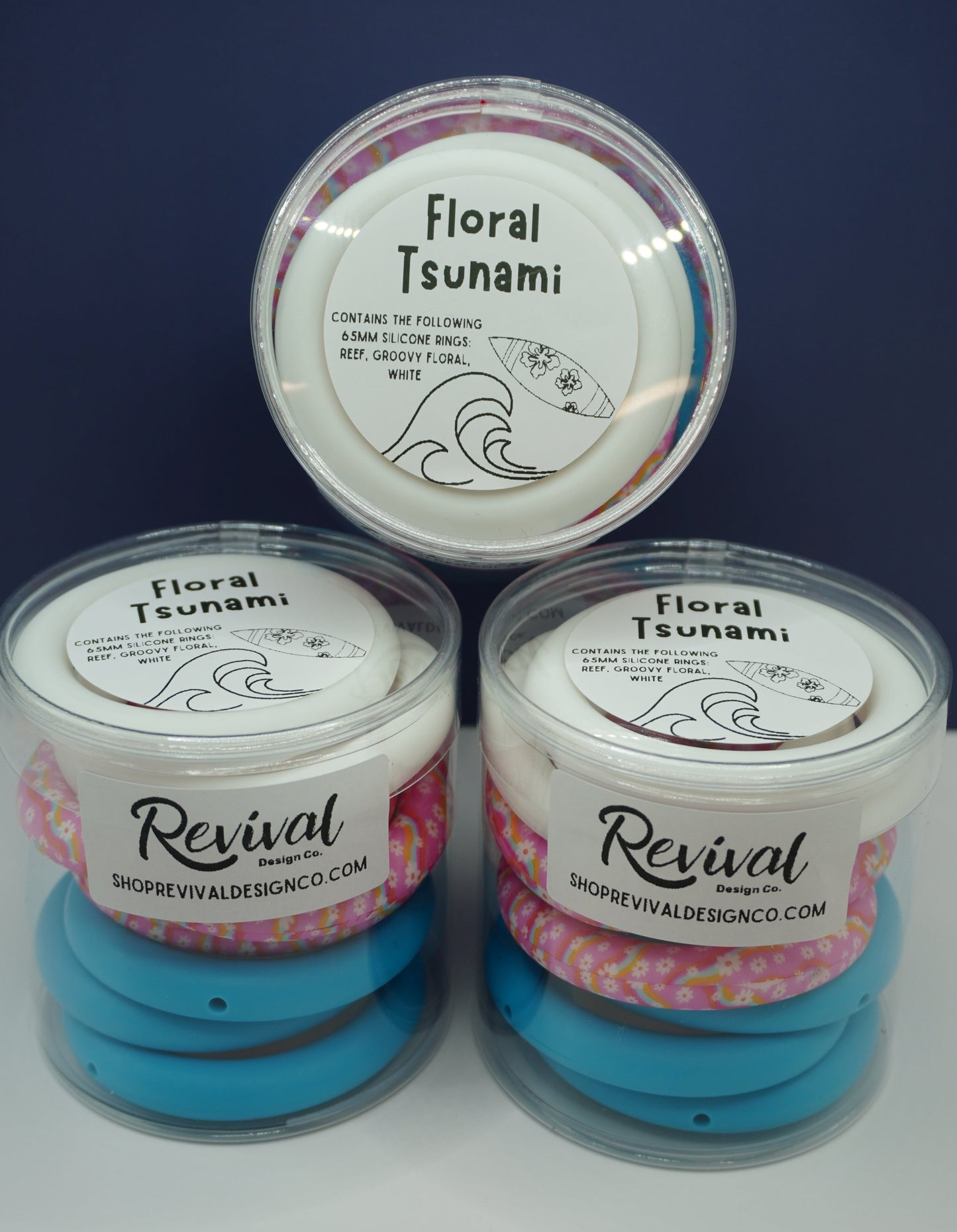 65mm Car Charm Stacks - Floral Tsunami
