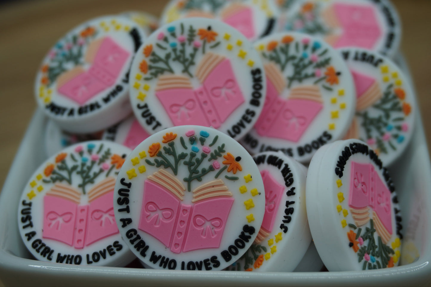 Just A Girl - Silicone Focal Bead