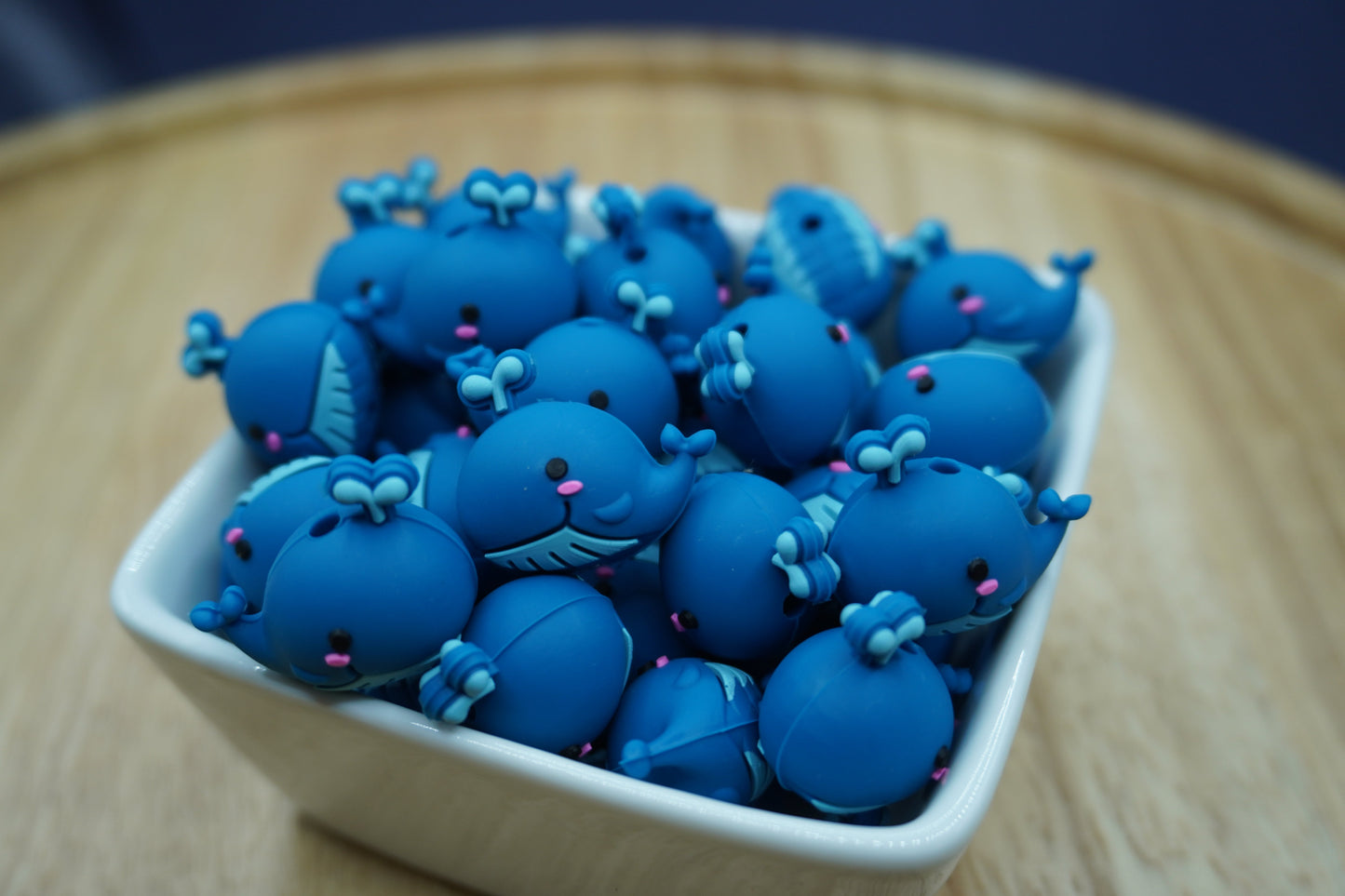 3D Willard the Whale - Silicone Focal Bead