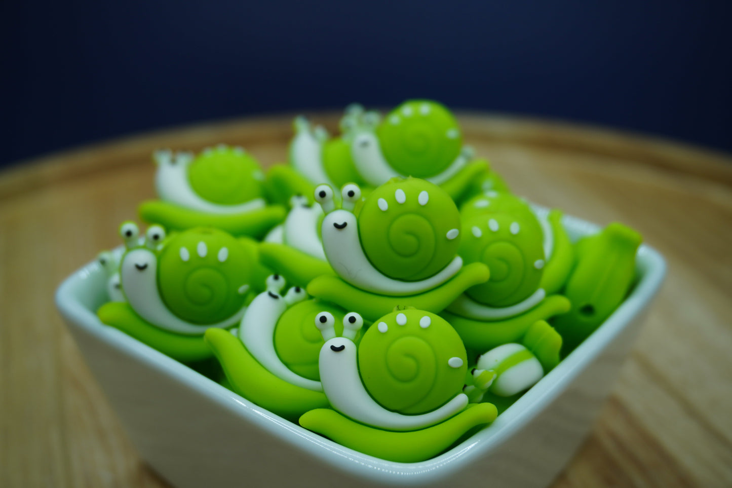 Shelldon the 3D Snail - Silicone Focal Bead