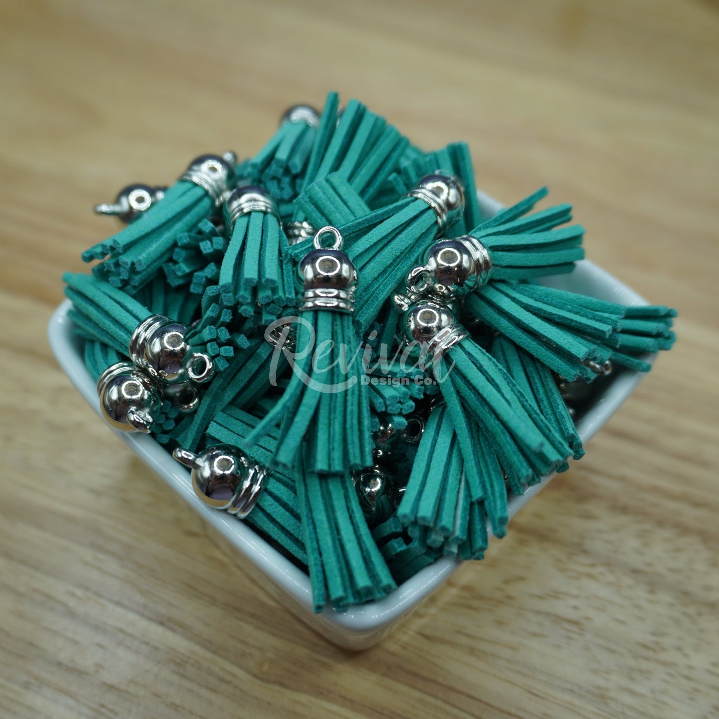 Small Blue Spruce Tassel - 1.5"