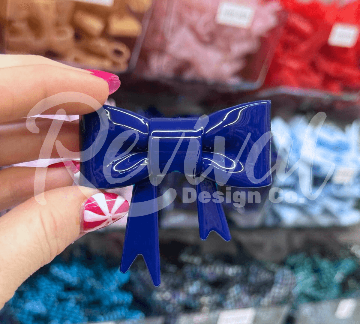 Deep Sea - Silicone Bow Focal/Straw Topper