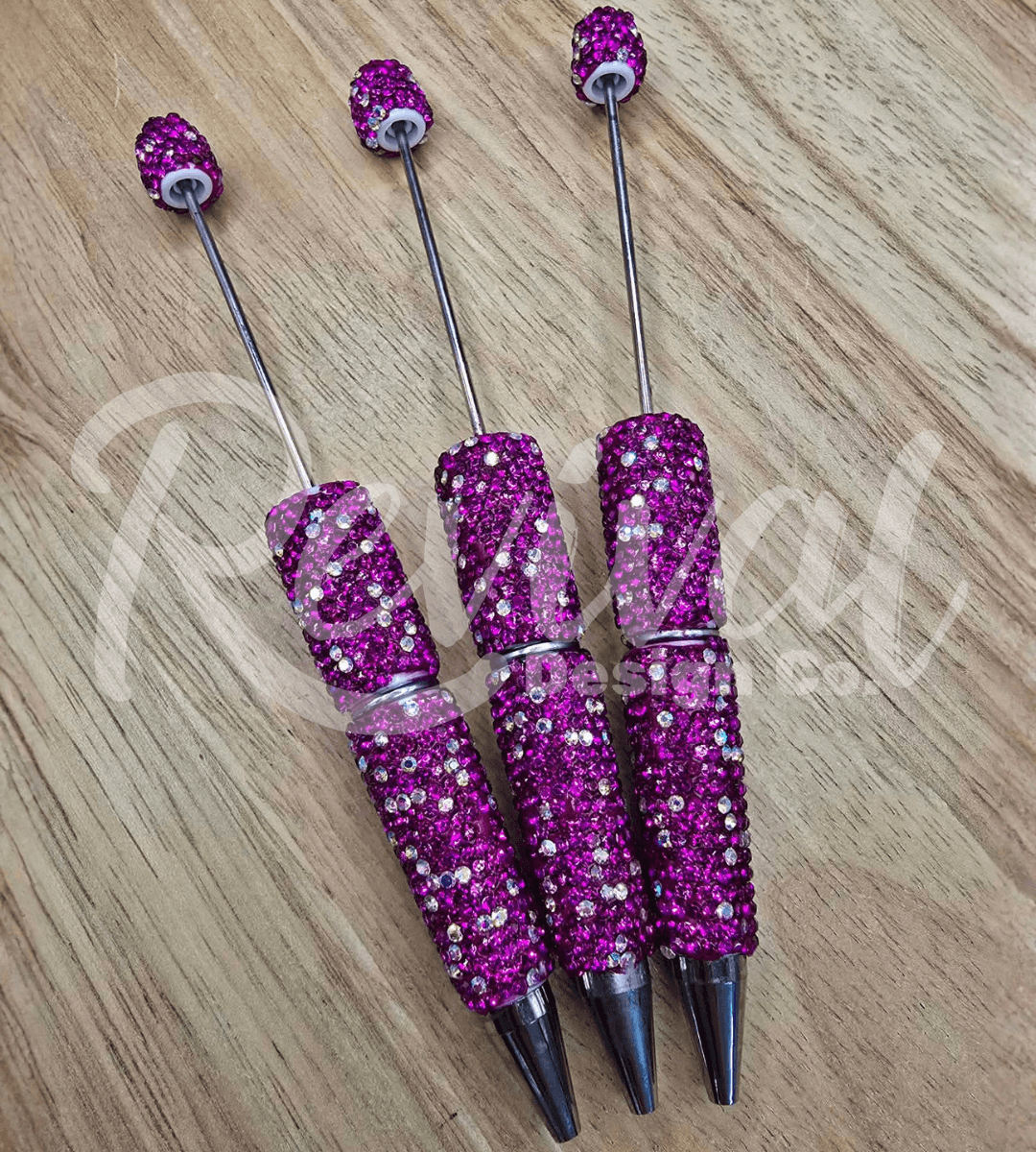 Rhinestone Beadable Pen - Dragon Fruit
