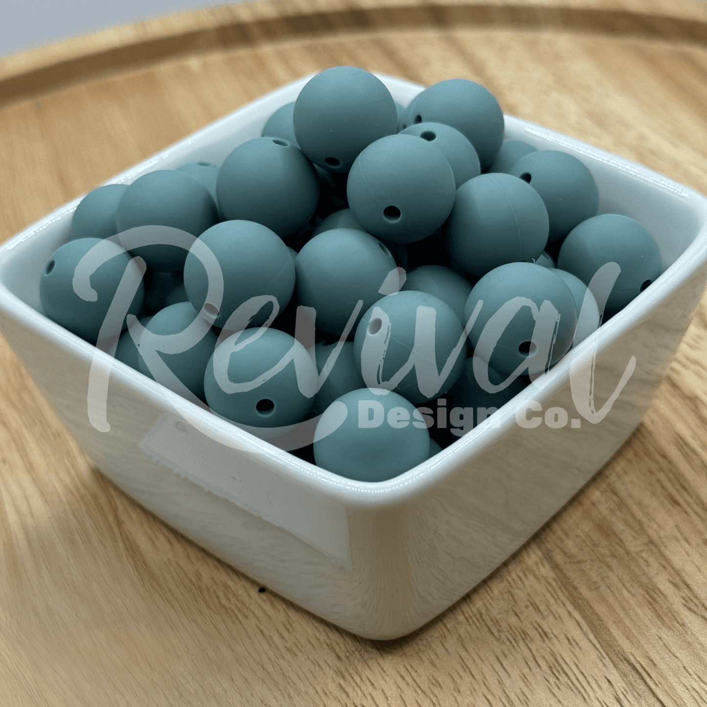 15mm Solid Color Silicone Bead - Dusk