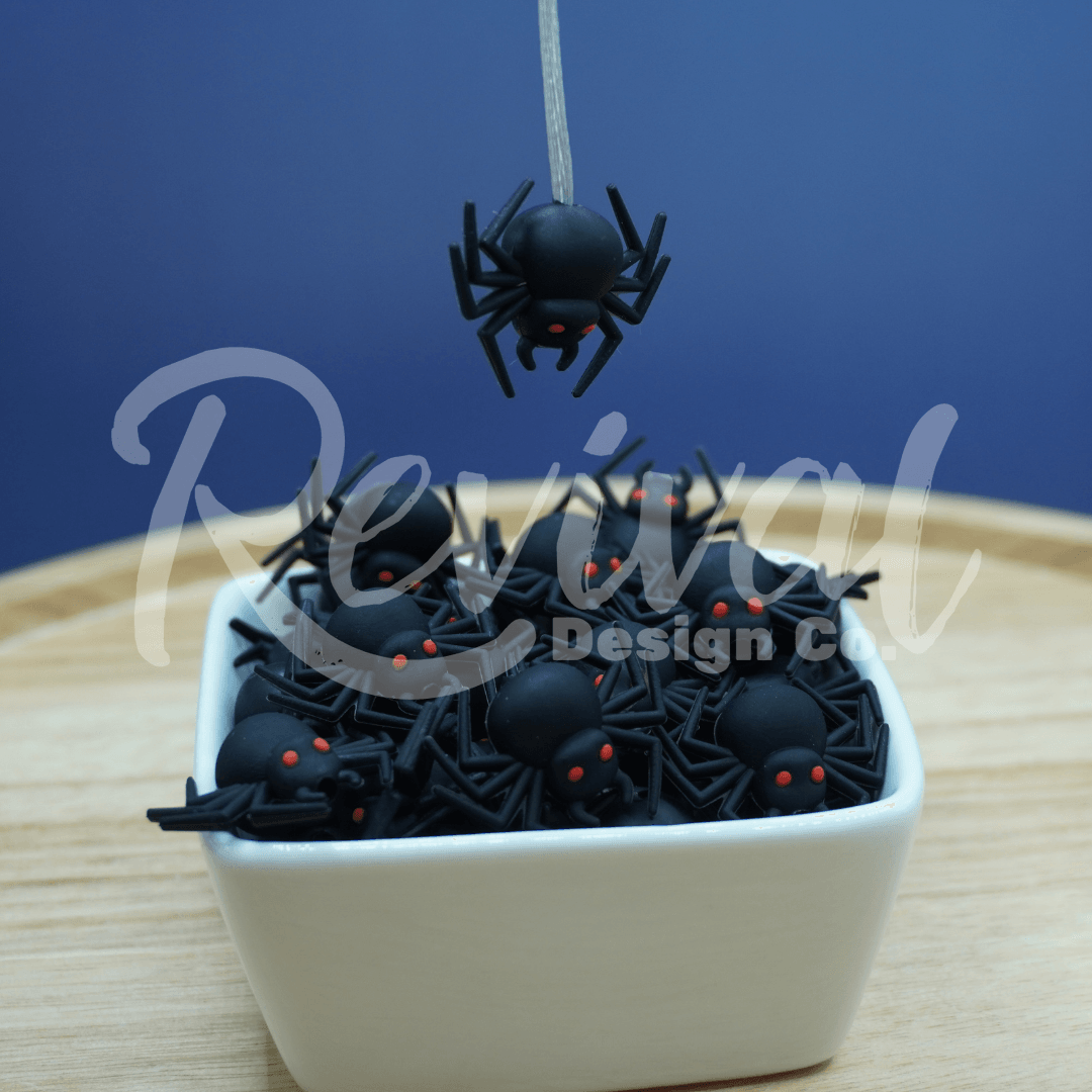 3D Fang-Dangled Spider - Silicone Focal Bead