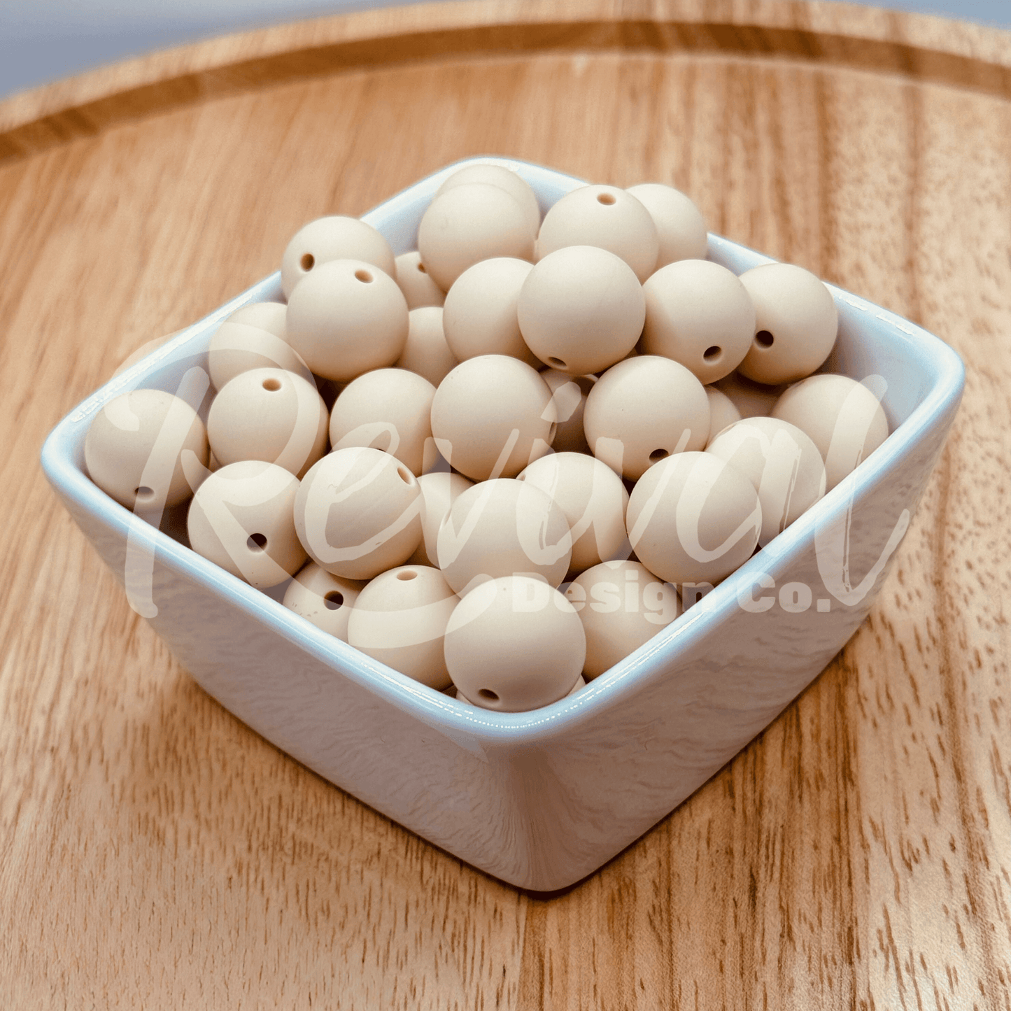 15mm Solid Color Silicone bead - Fawn