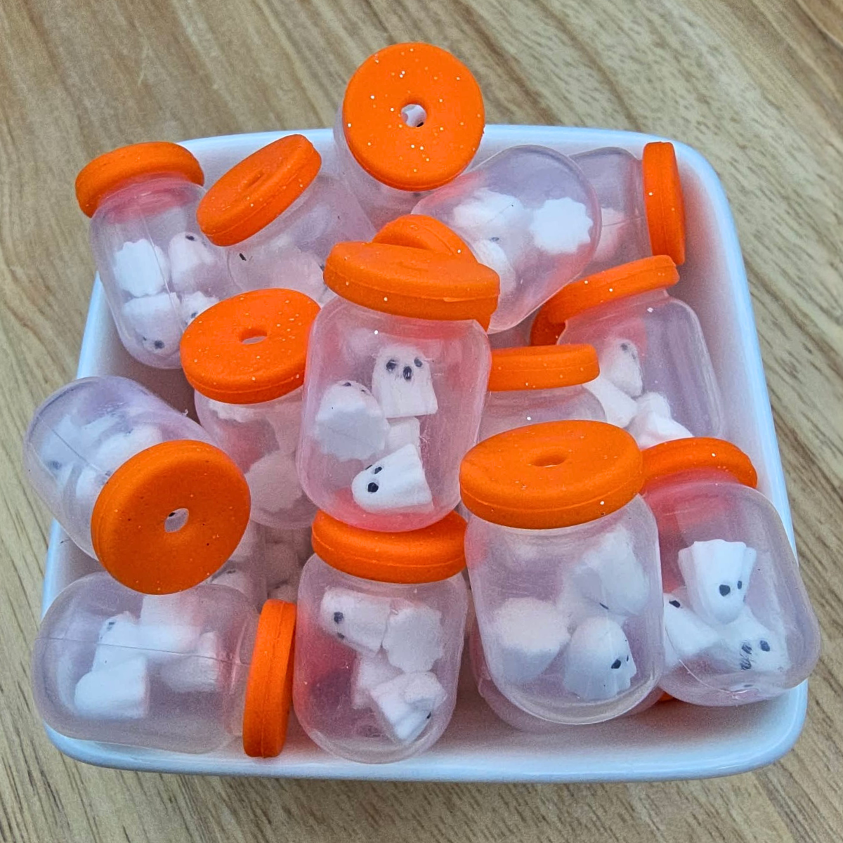 3D Ghost Jar - Silicone Focal Bead
