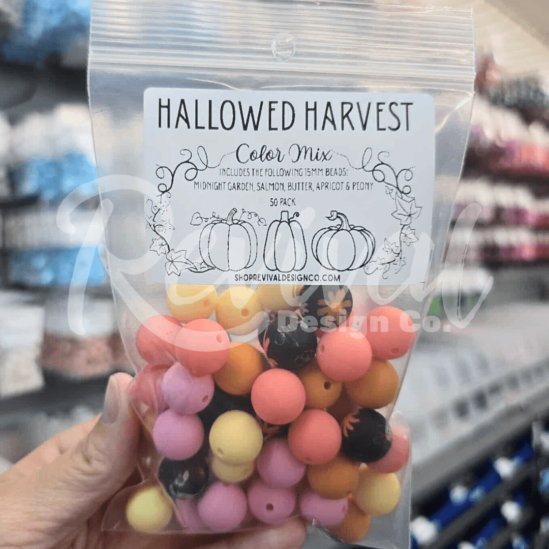 Hallowed Harvest Color Mix - 15mm Silicone Beads - 50 Pack