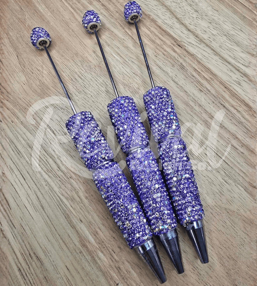Rhinestone Beadable Pen - Hyacinth