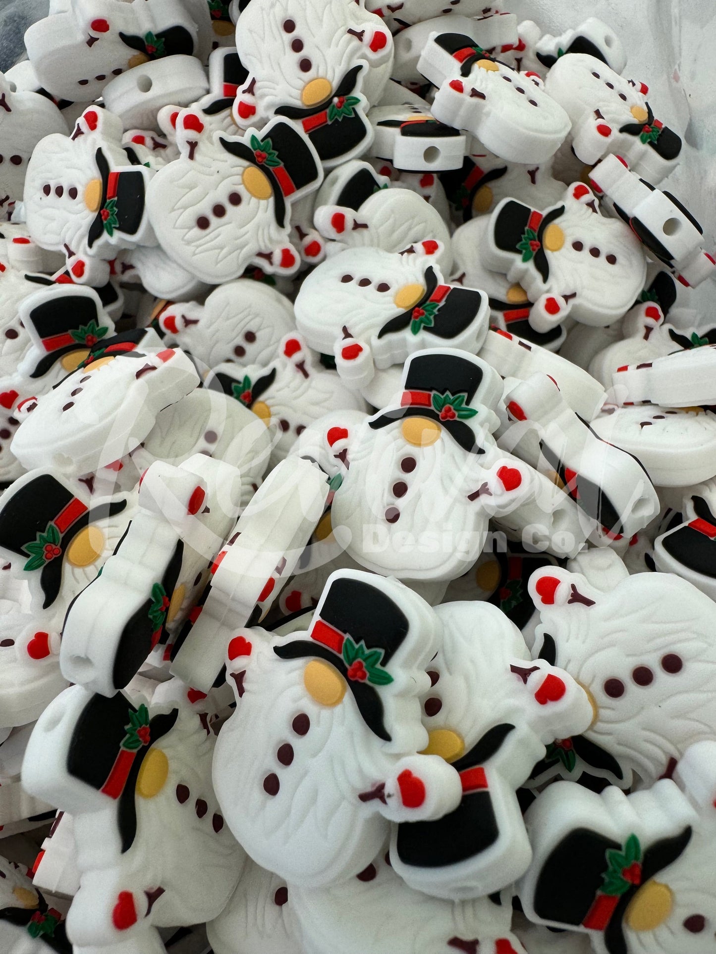 Snow Gnome - Silicone Focal Bead