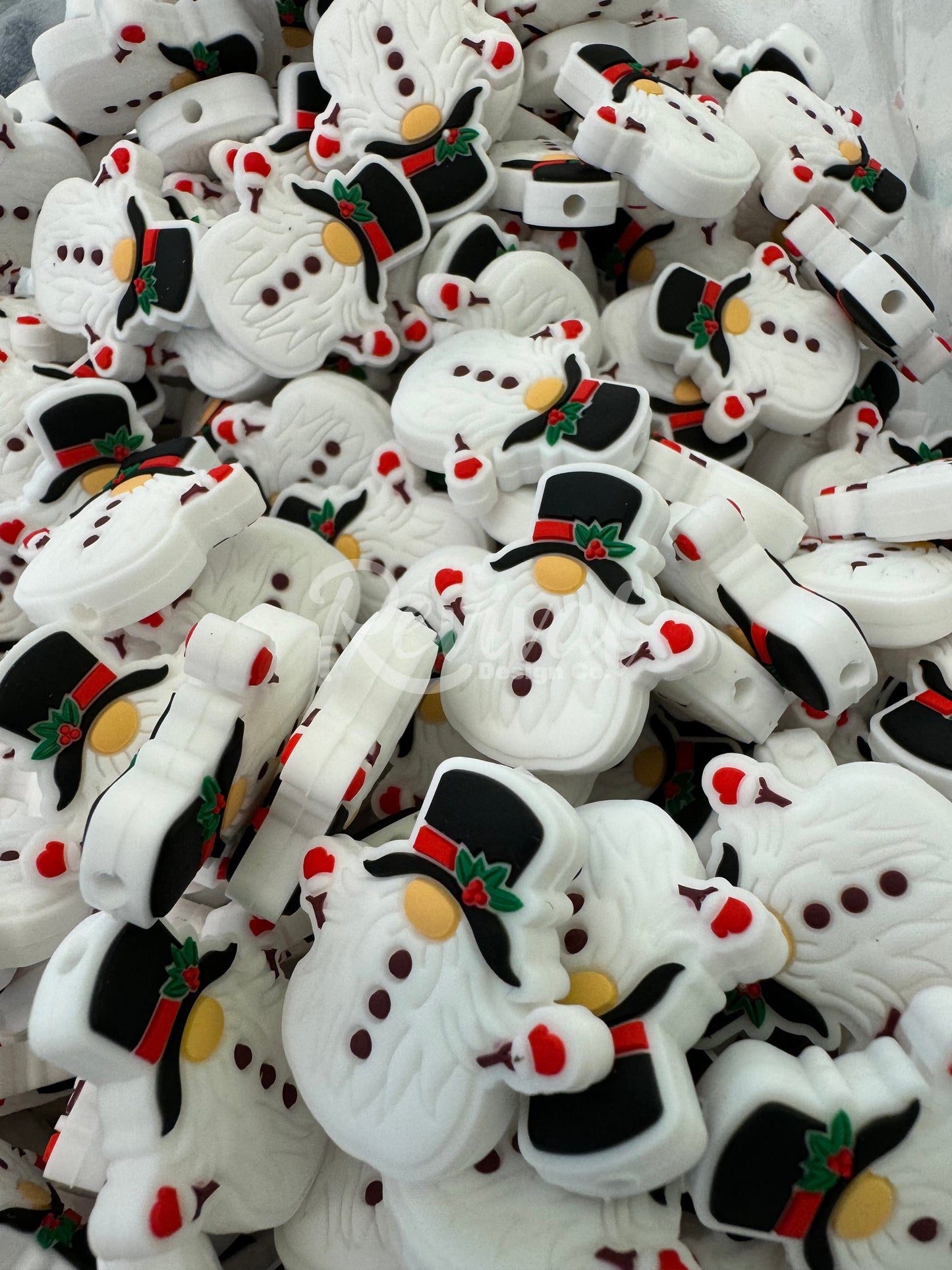 Snow Gnome - Silicone Focal Bead