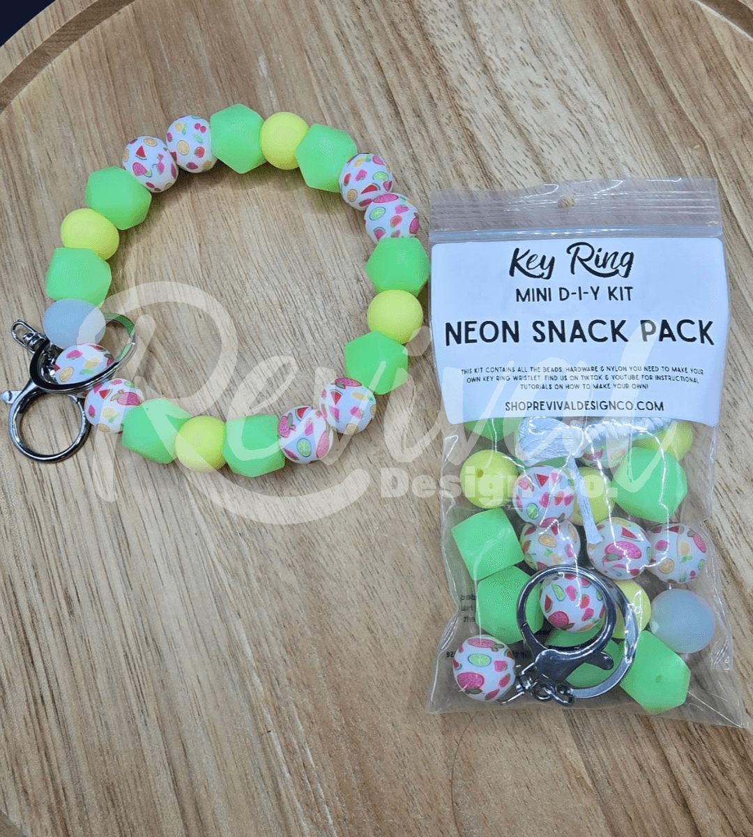 Mini DIY Wristlet Kit - Neon Snack Pack