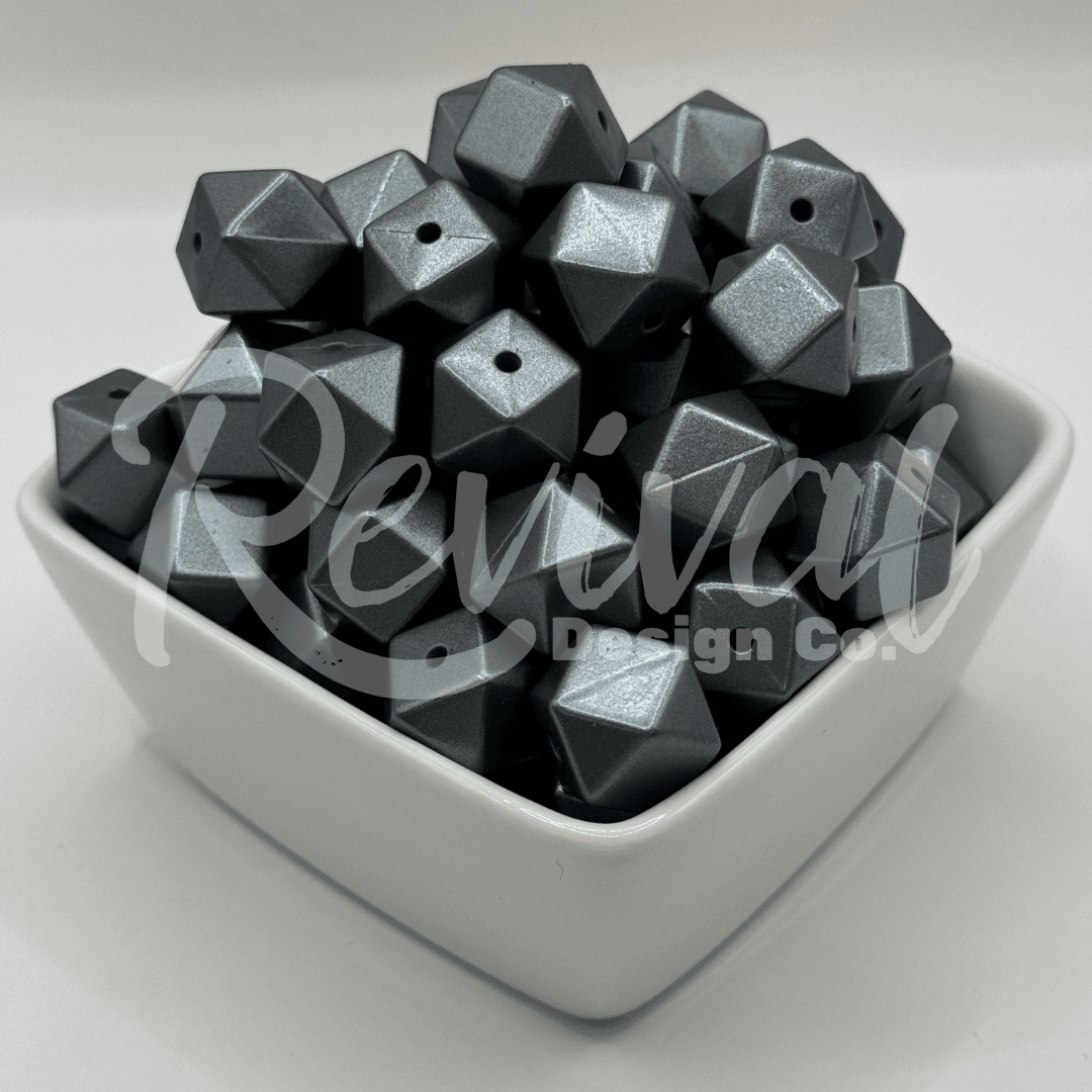 Obsidian - 14mm Silicone Hexagon