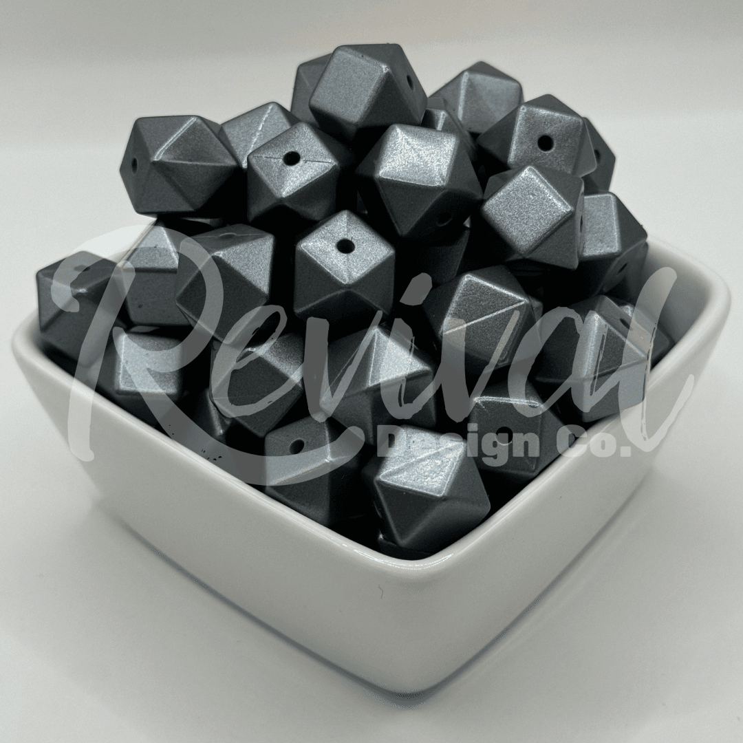 Obsidian - 14mm Silicone Hexagon