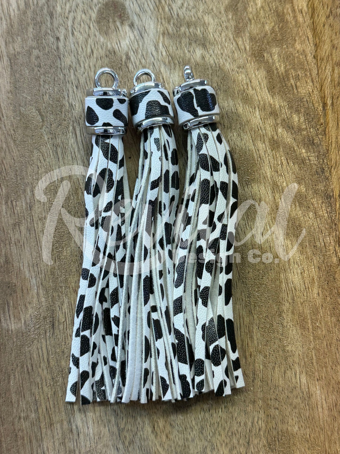Large Cow Print Tassel - 4"