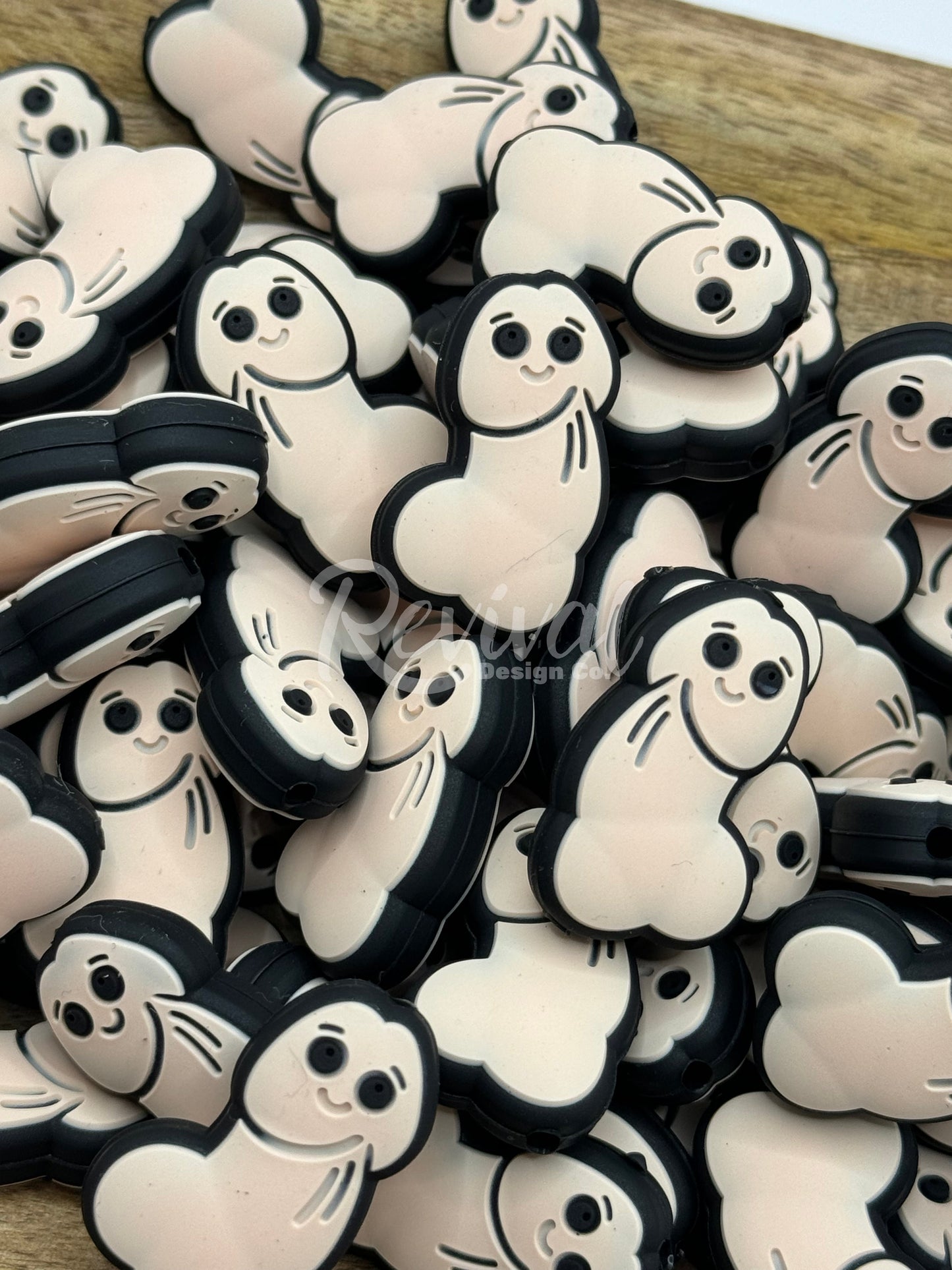 Wieners - Silicone Focal Bead