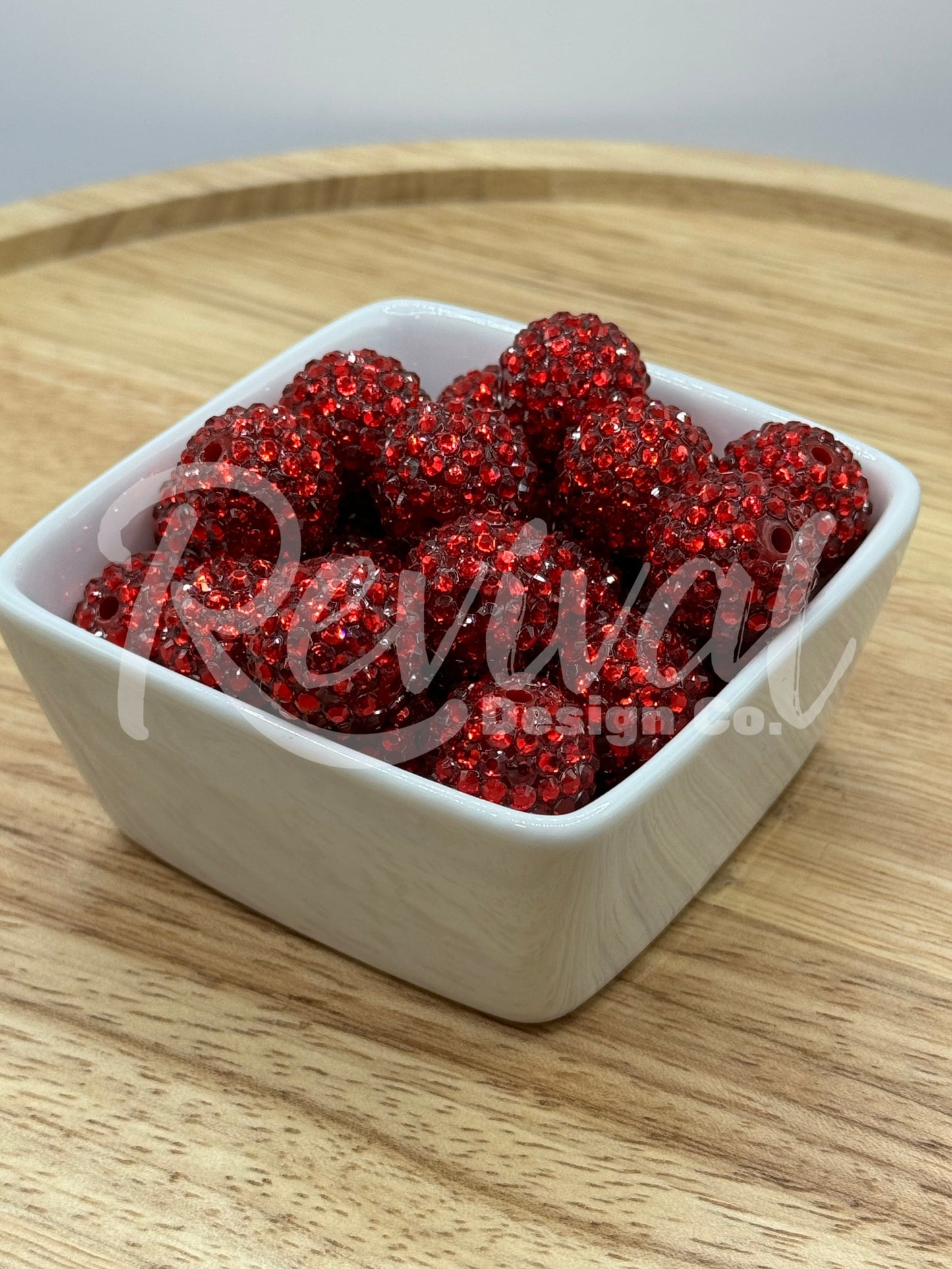 20mm Rhinestone - Red