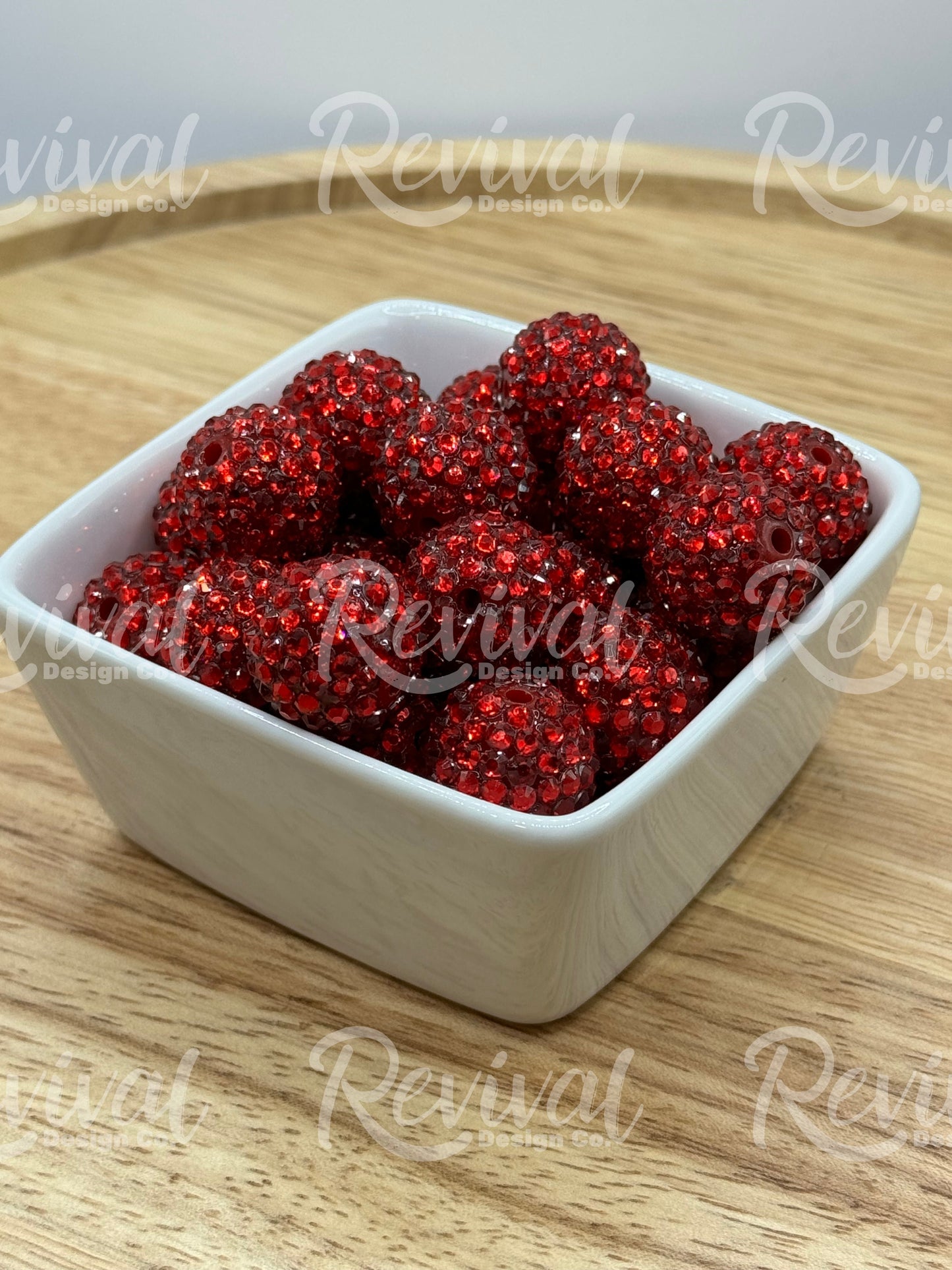 20mm Rhinestone - Red