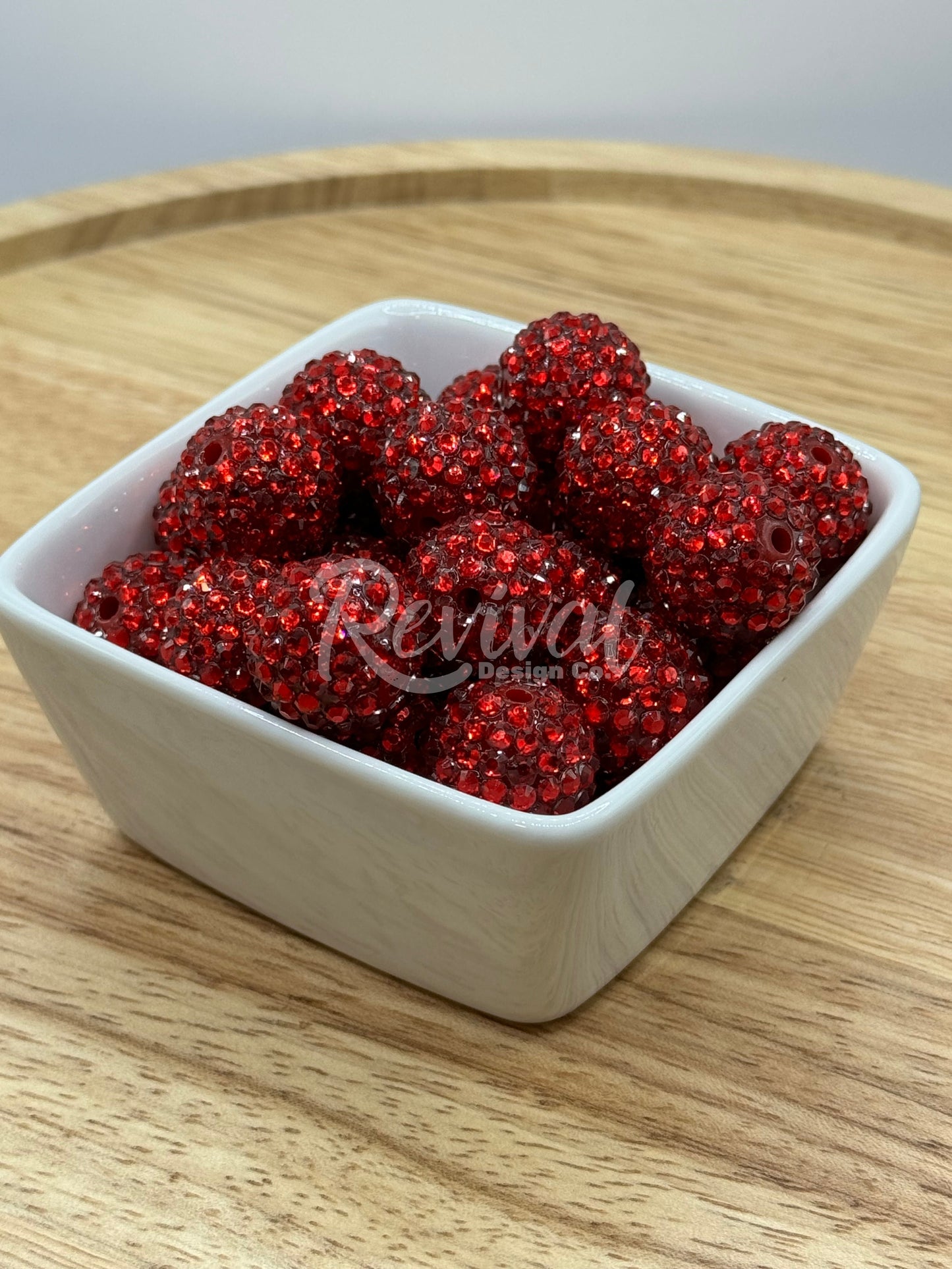 20mm Rhinestone - Red