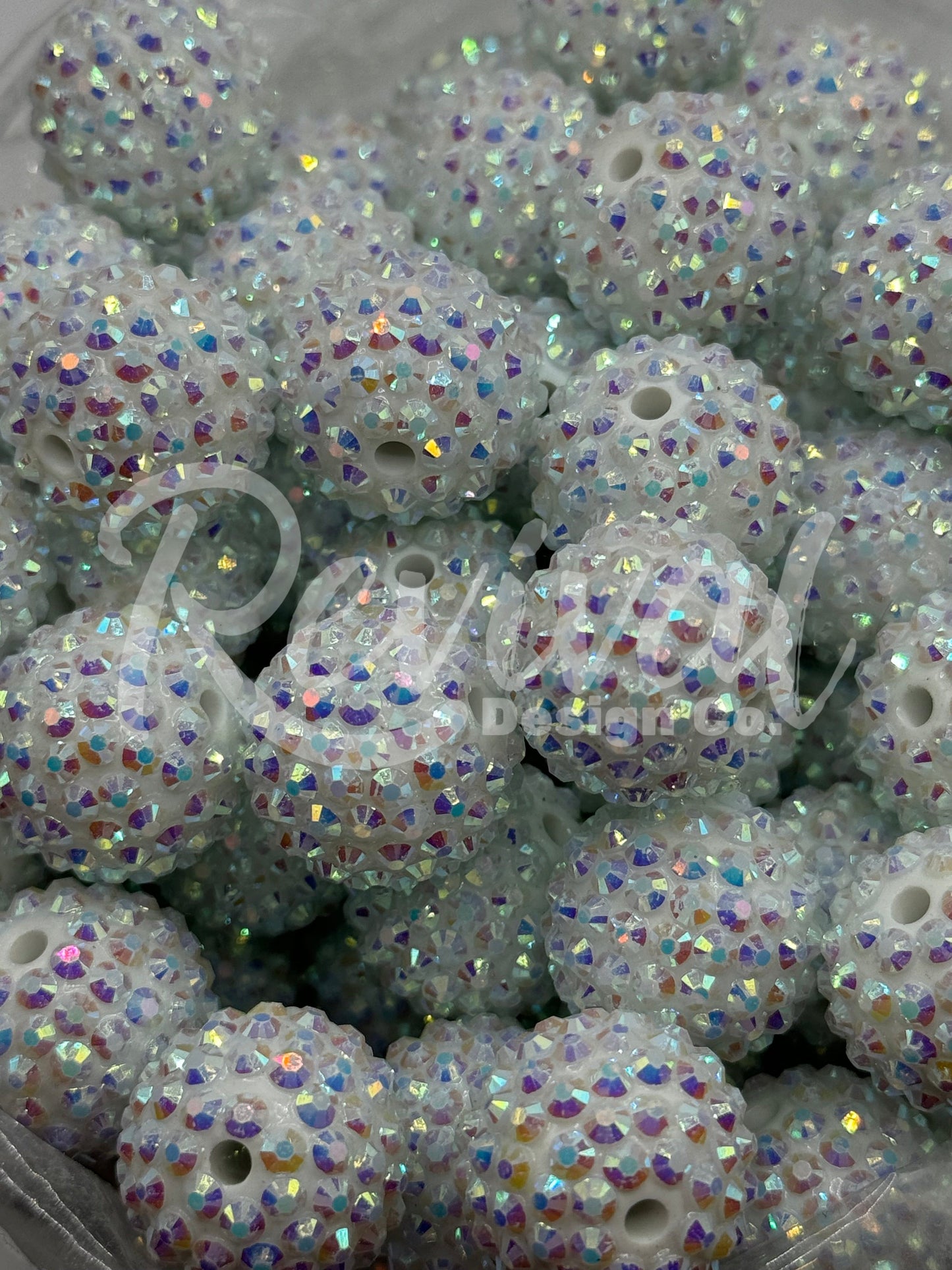 20mm Rhinestone - Snow