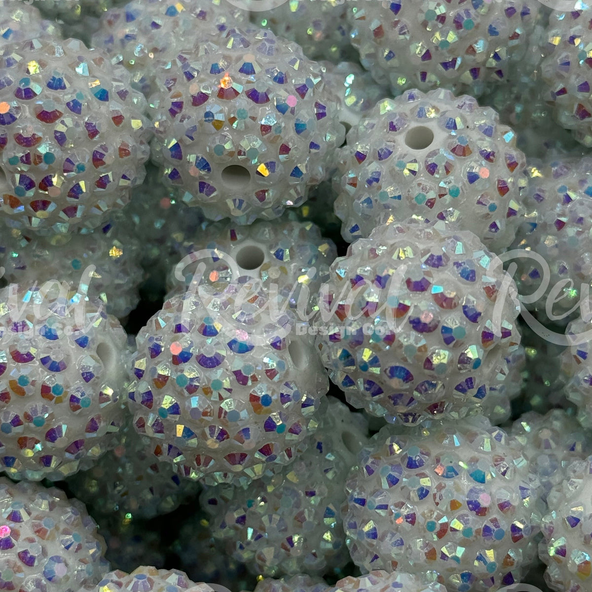 20mm Rhinestone - Snow