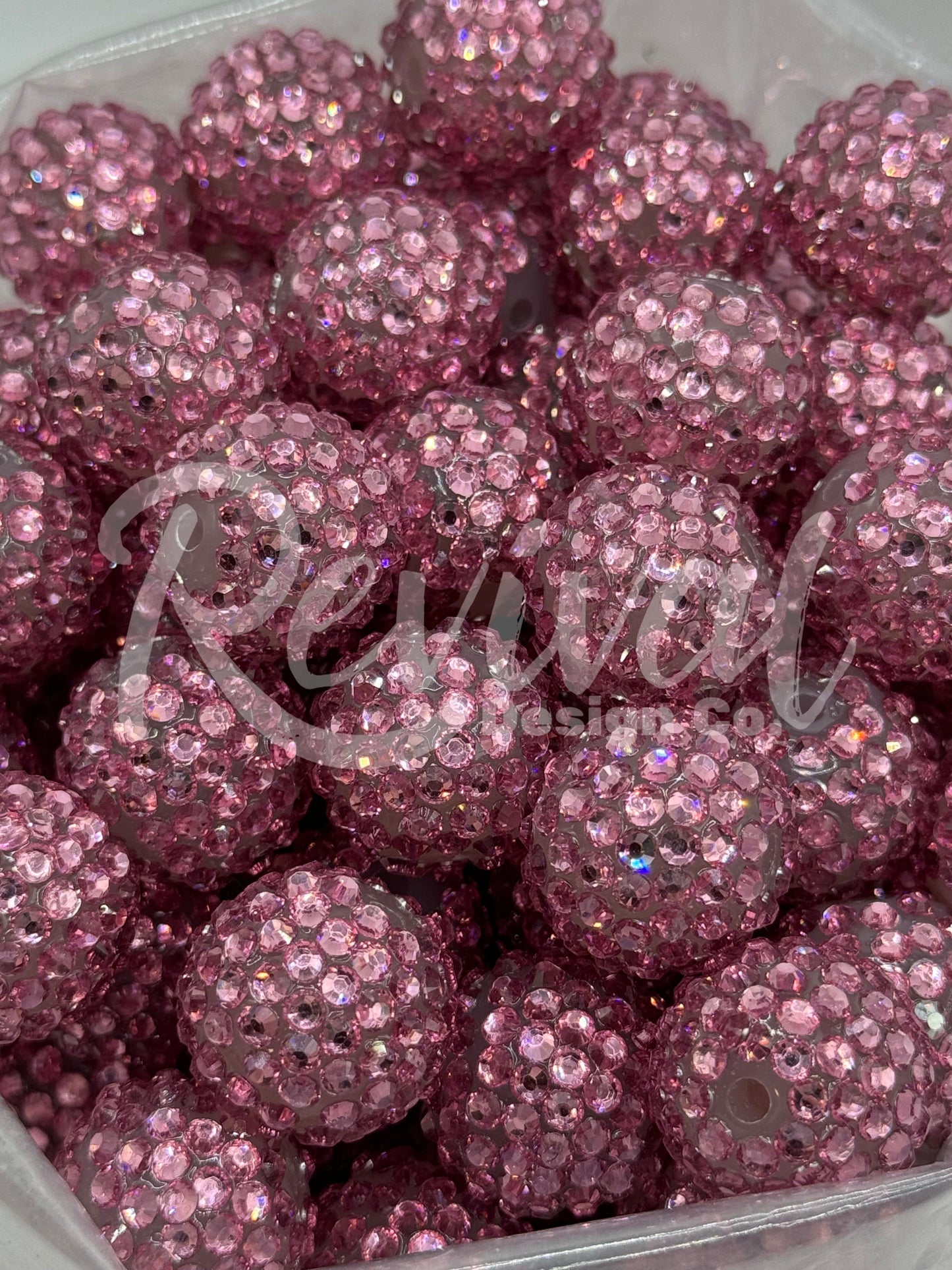 20mm Rhinestone - Rose