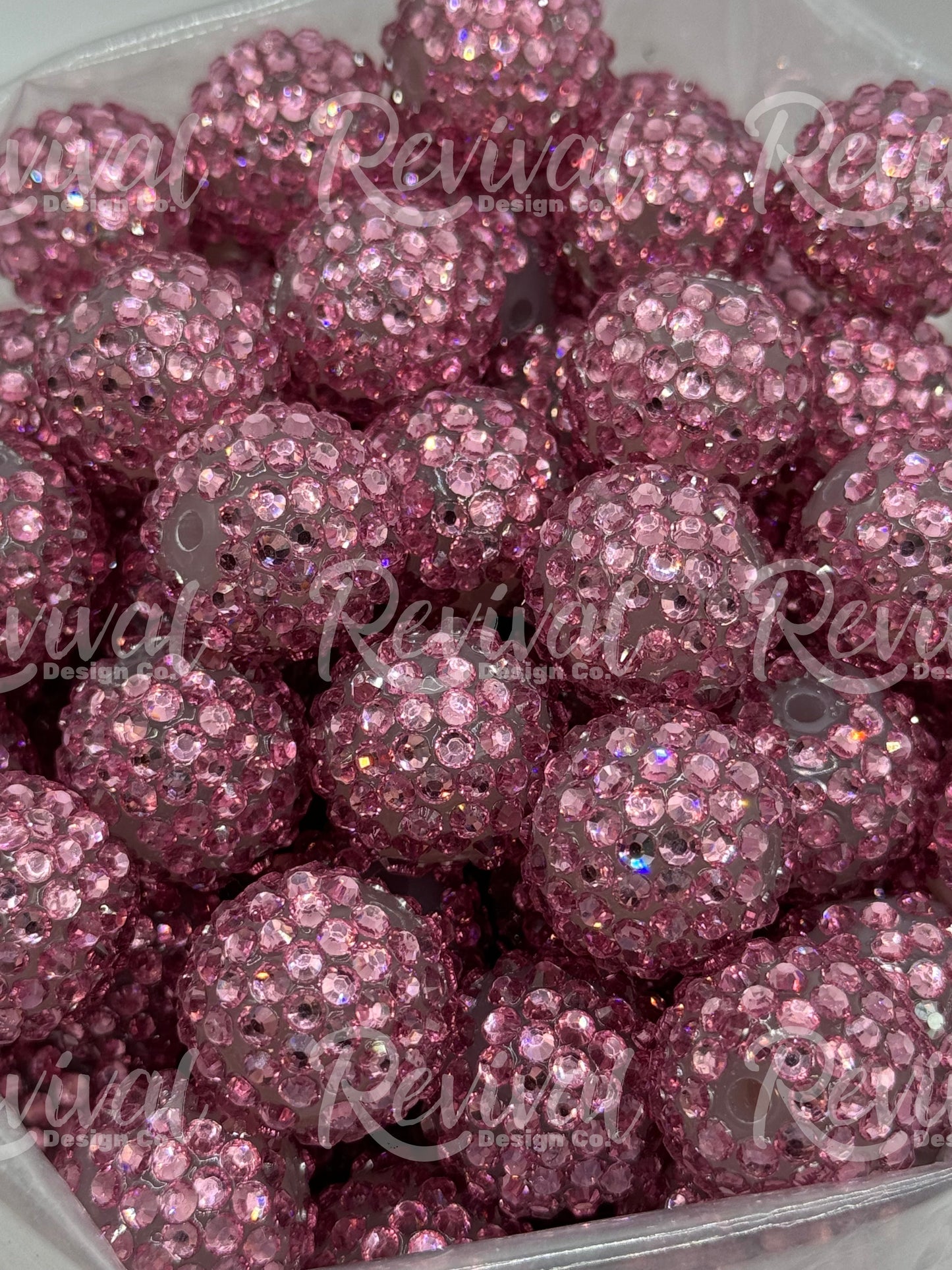 20mm Rhinestone - Rose